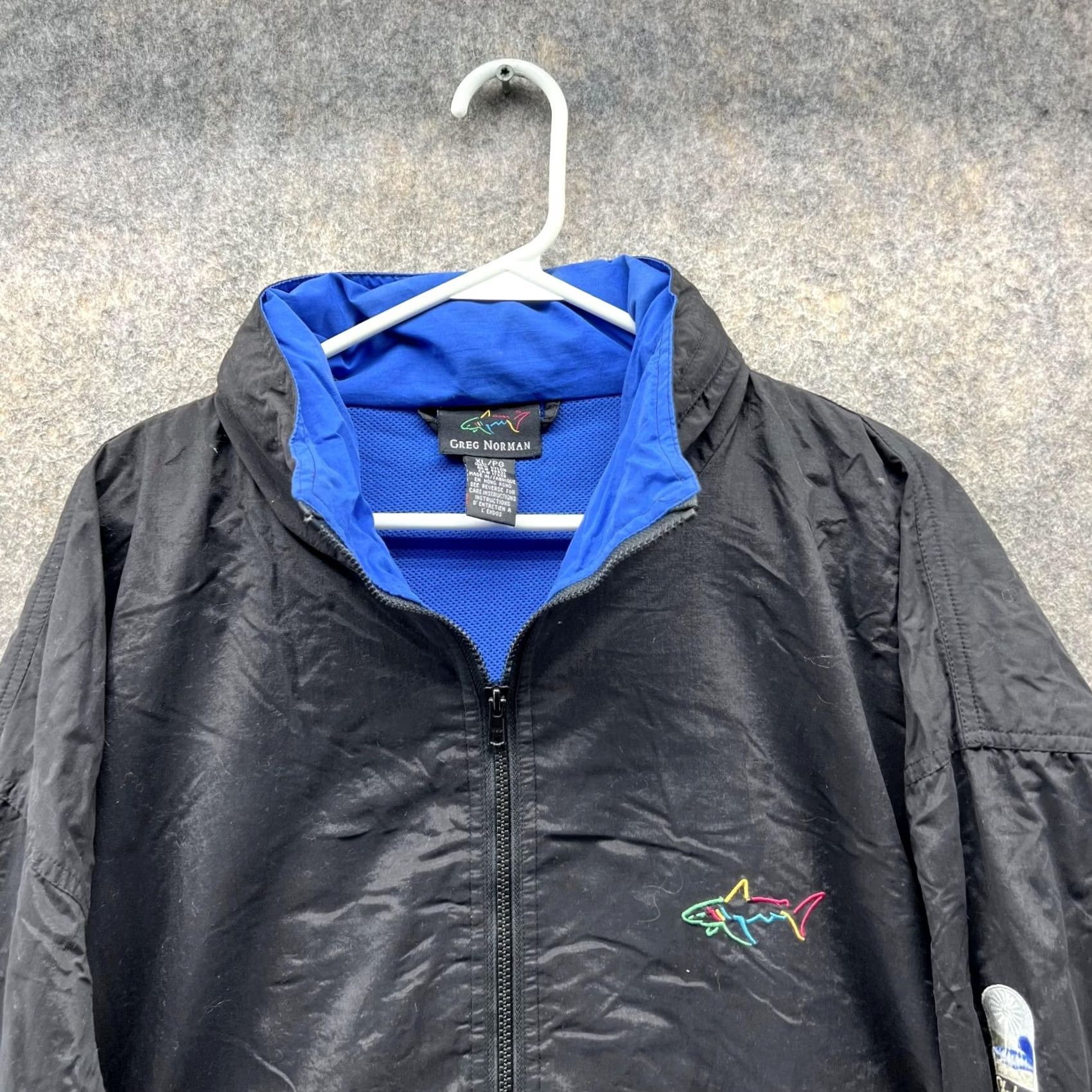 Vintage VINTAGE Greg Norman Windbreaker Jacket Men XL Black Full Zip Sherbrooke Golf Club Vtg Size US XL / EU 56 / 4 - 2 Thumbnail