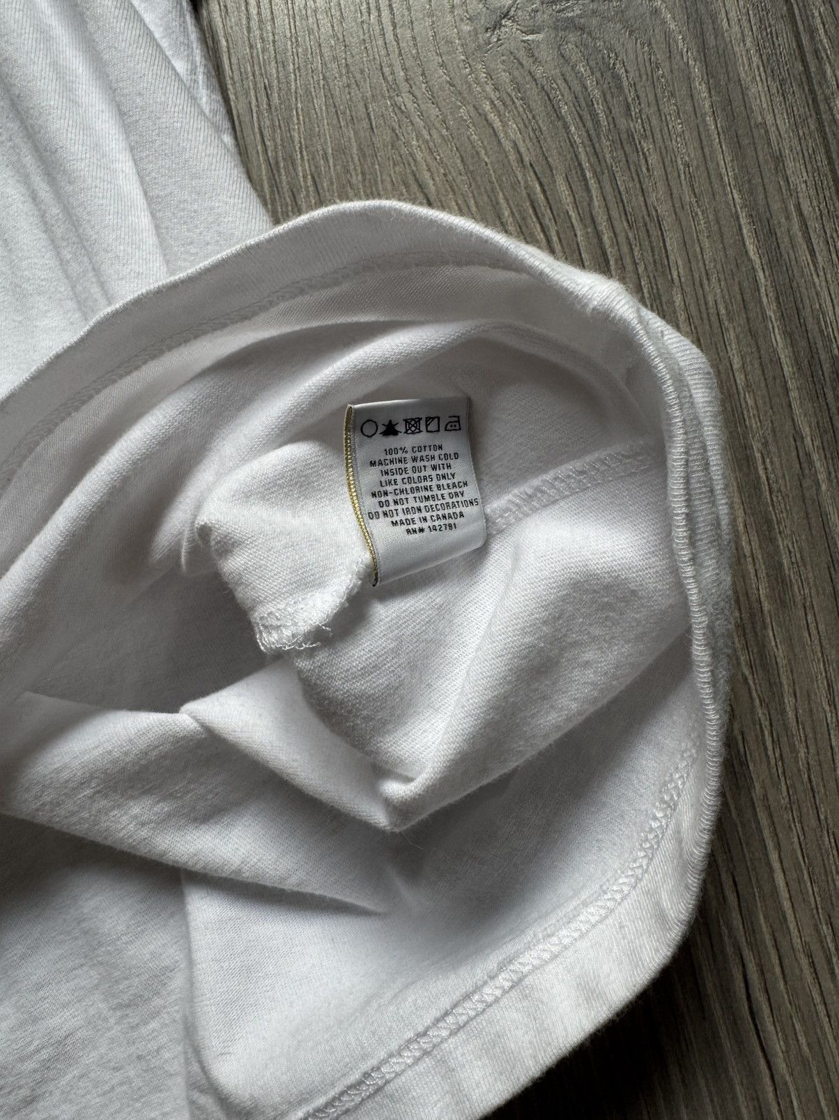 Aime Leon Dore Aime Leon Dore White Graphic T Shirt Large Papou Grandfather Size L / US 10 / IT 46 - 6 Thumbnail