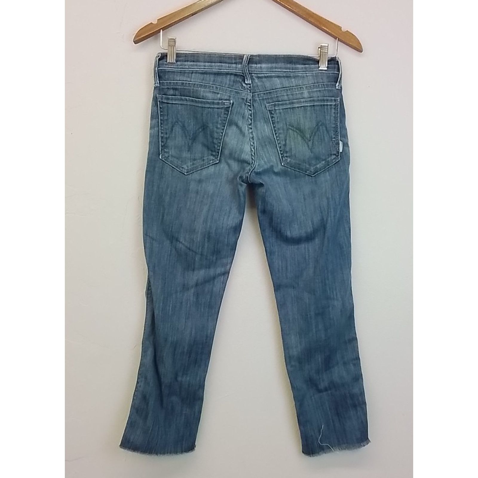 MOTHER Mother Denim The Frayed Rascal Jeans Women's 26 Medium Wash Size 26" / US 2 / IT 38 - 3 Thumbnail