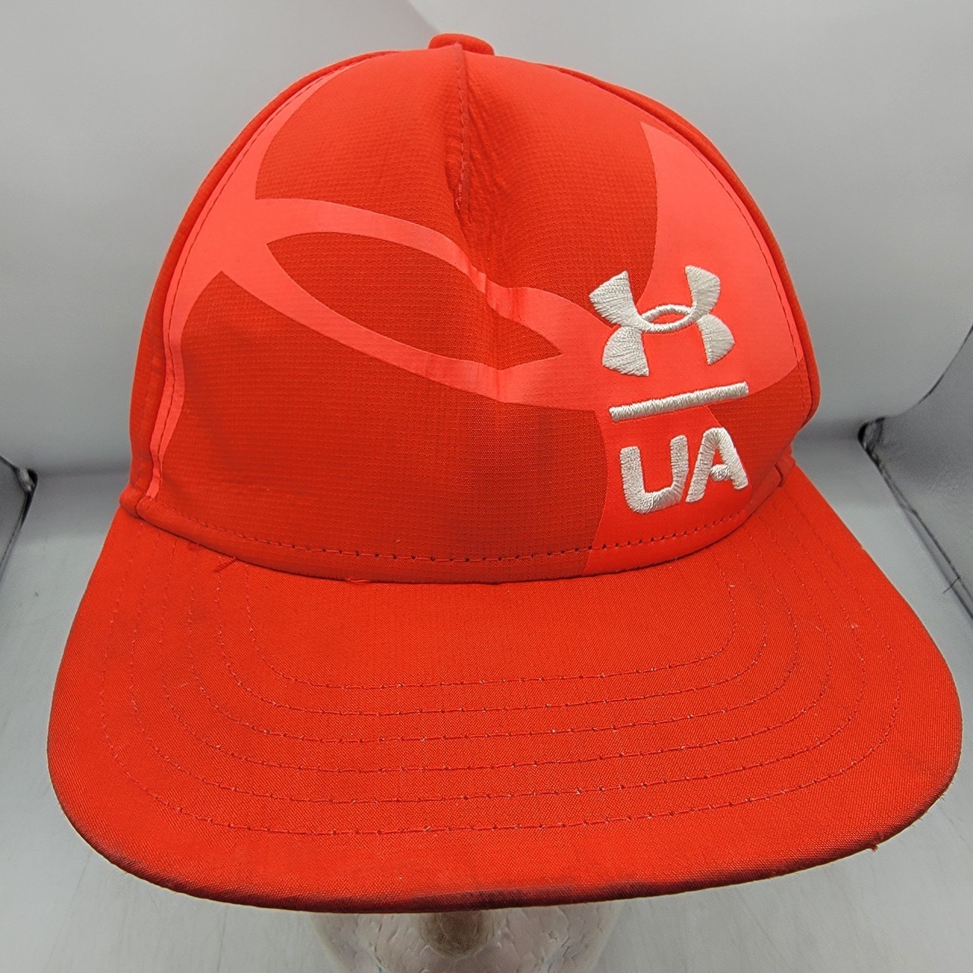 Under Armour Under Armour UA Flat Fit Hat Red Snapback Adjustable Casual Size ONE SIZE - 1 Thumbnail