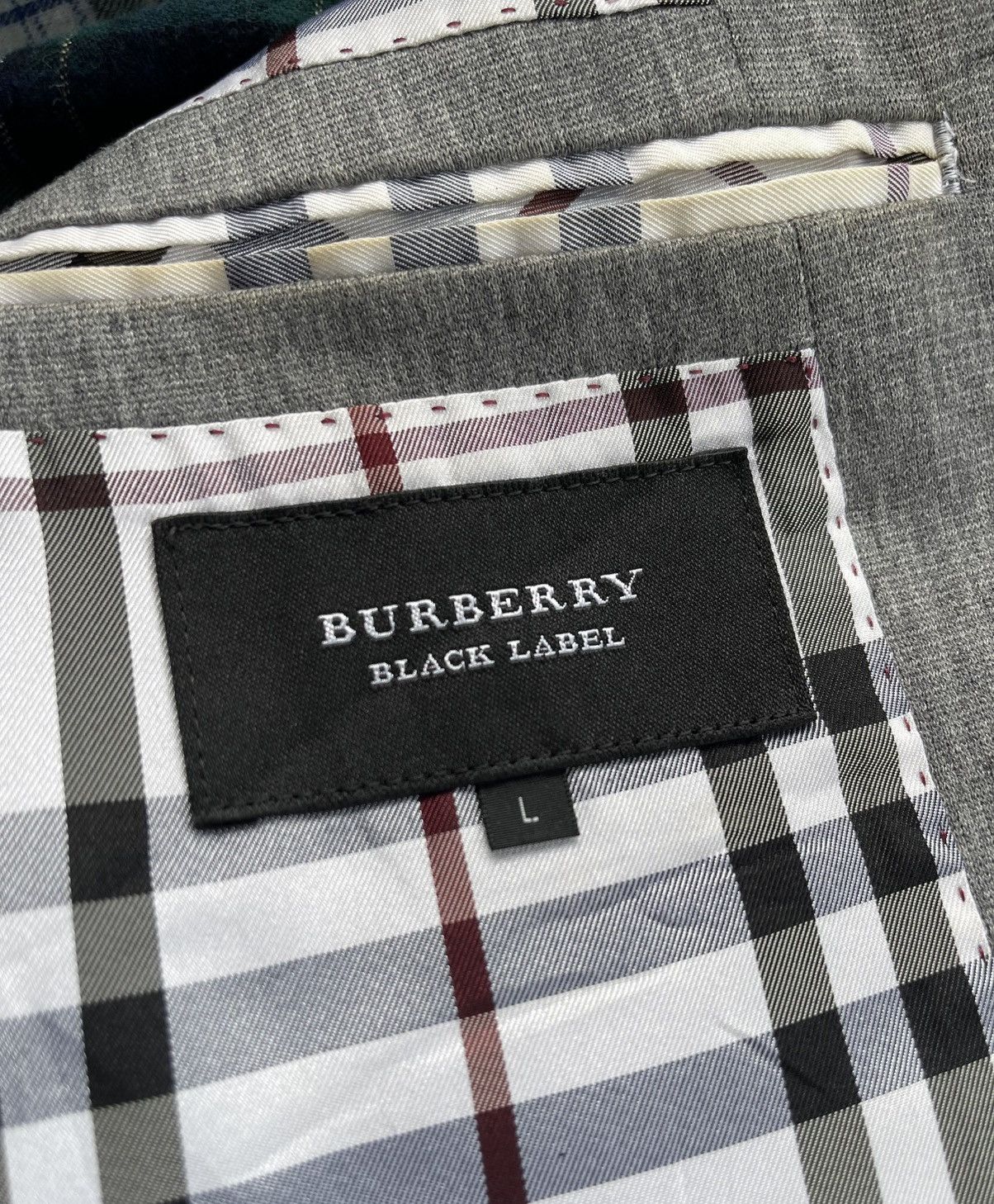 Burberry Burberry Black Label Men's Nova Check Lined Button Jacket Size US L / EU 52-54 / 3 - 7 Thumbnail
