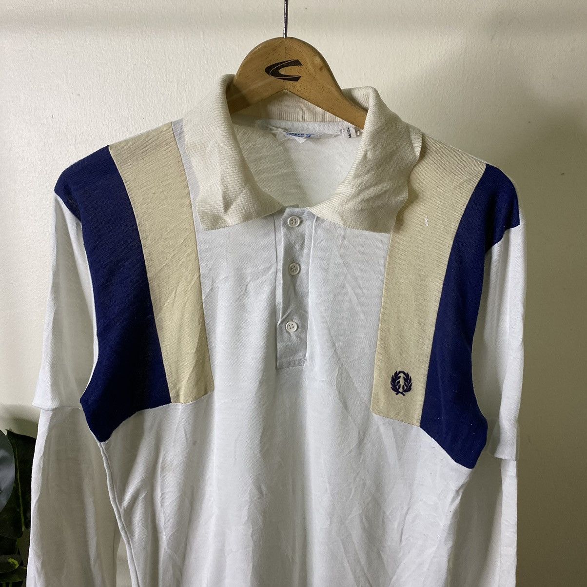 Fred Perry × Vintage Vintage 1990s Fred Perry Sportswear LS Polo Tee Size US S / EU 44-46 / 1 - 2 Thumbnail