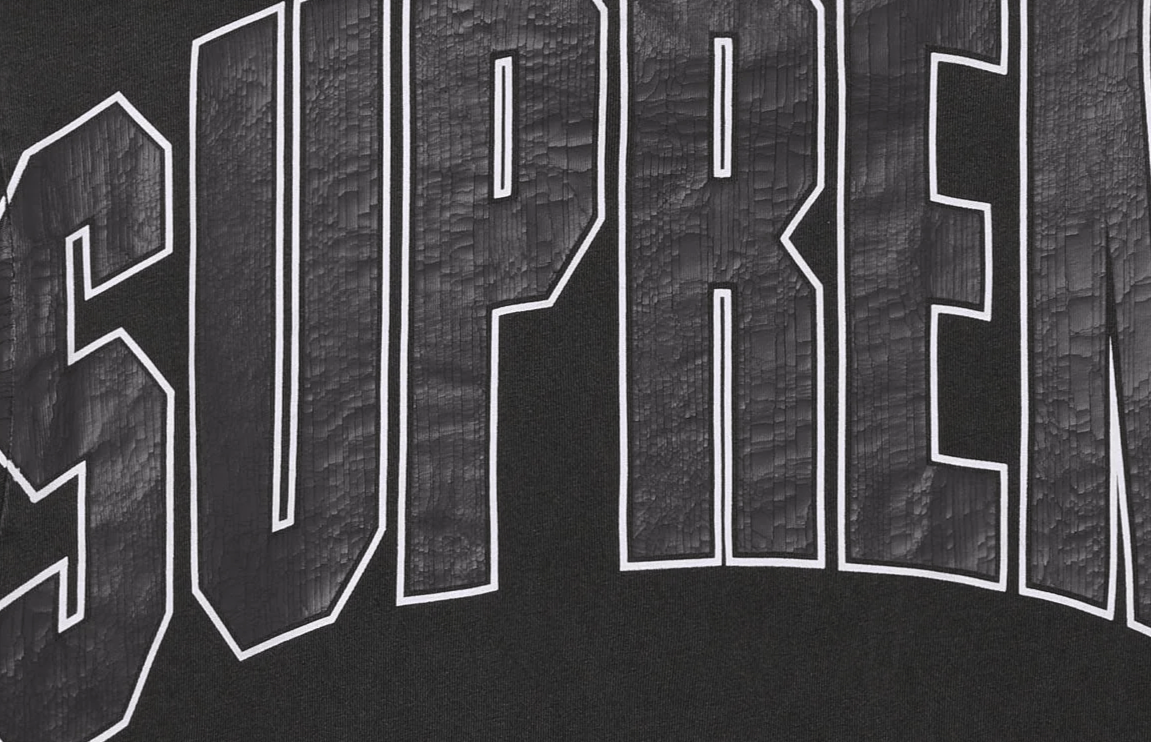 Supreme Supreme Cracked Back Arc S/S Top Black Size Medium | Grailed 