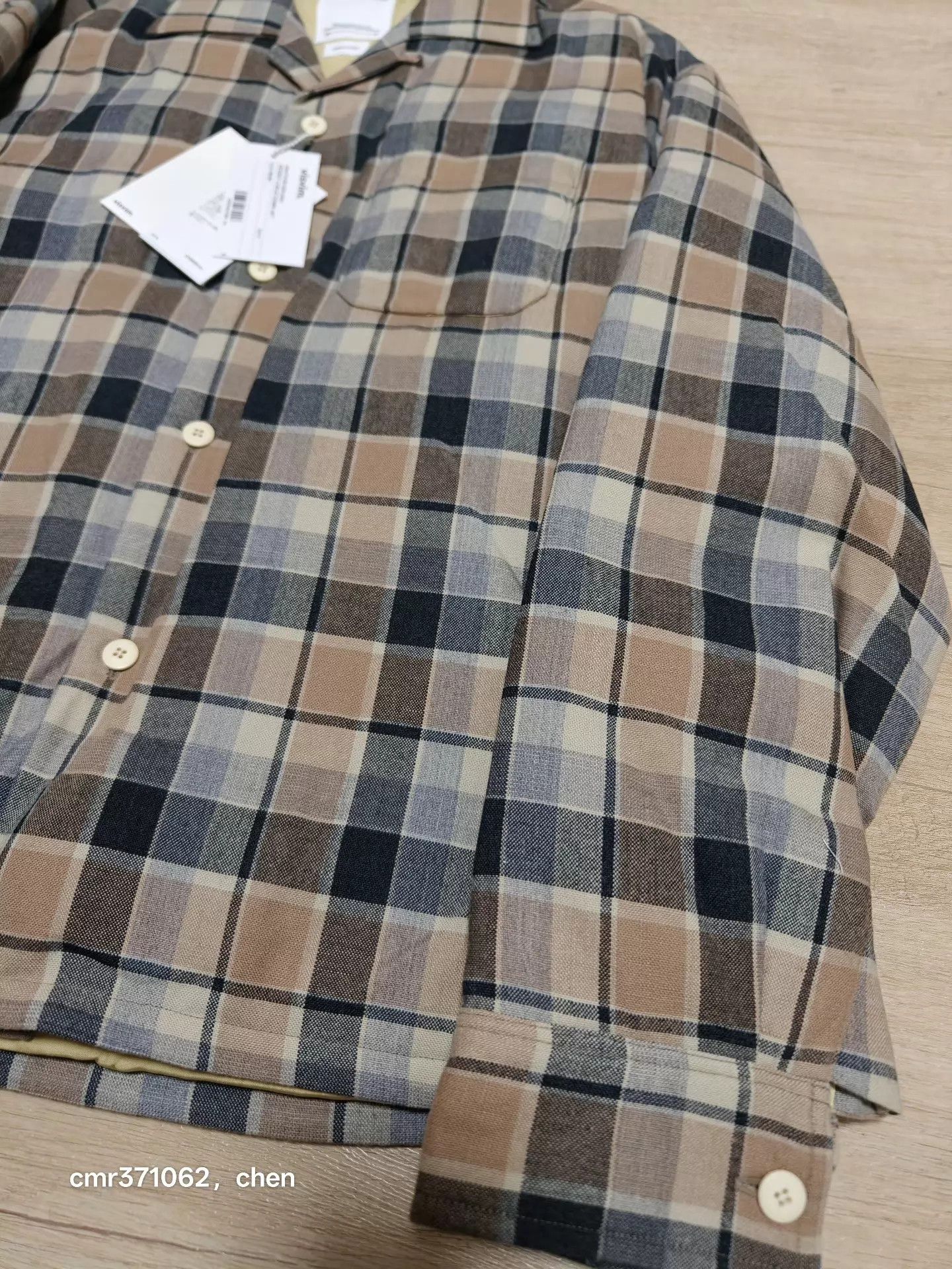 Visvim VISVIM 25SS KEESEY CHECK DOWN Beige Size 2 Wool-Linen Check Size US M / EU 48-50 / 2 - 3 Thumbnail
