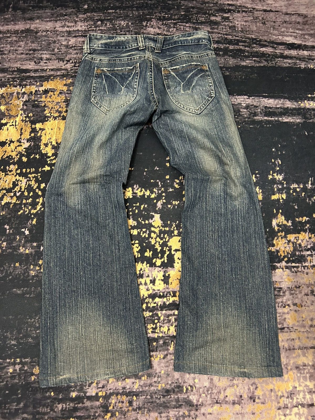Japanese Brand Vintage Georgia Washed Flare Jeans Size US 30 / EU 46 - 4 Thumbnail