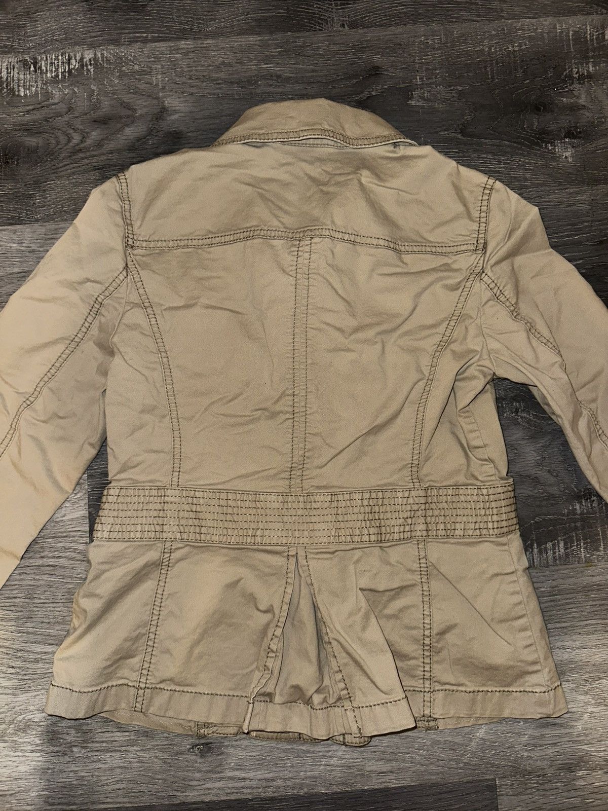 Loft Button-up Military Cargo Utility Blazer Jacket by LOFT Size M / US 6-8 / IT 42-44 - 3 Thumbnail