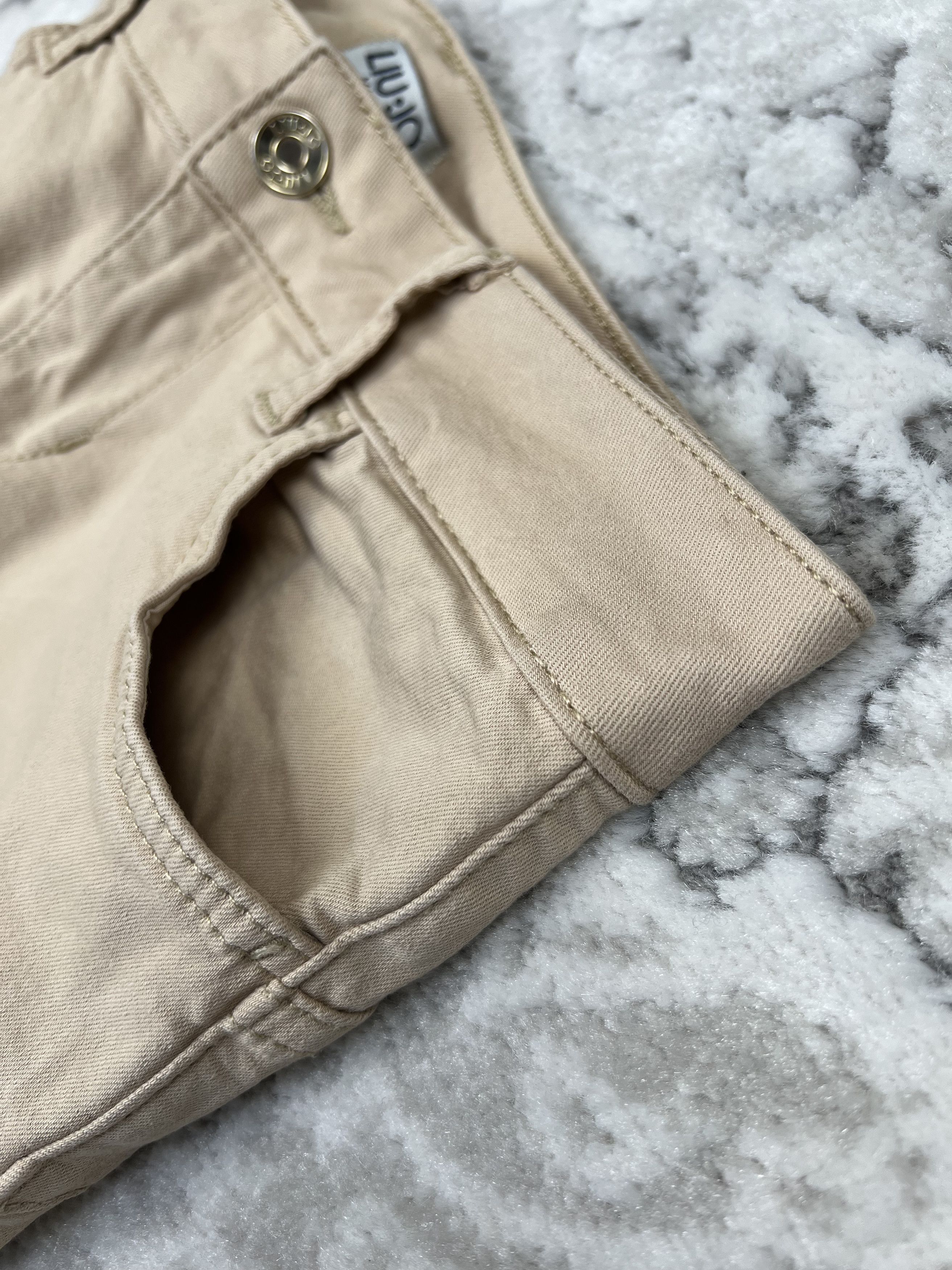 Liu Jo Liu Jo Beige Jeans Embroidered Hem Size 27" / US 4 / IT 40 - 15 Thumbnail