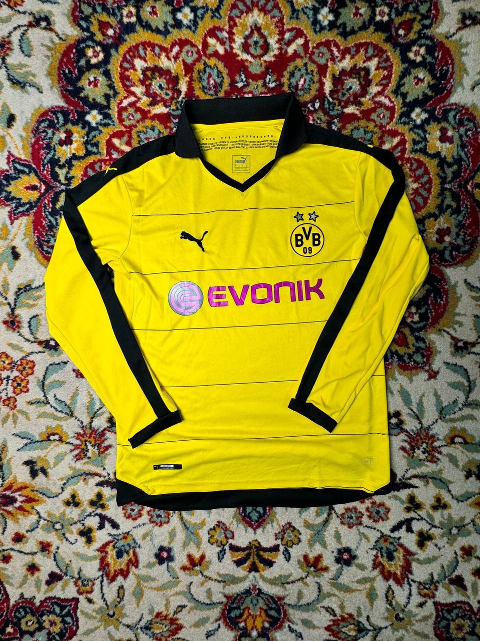 Puma Borussia Dortmund 2015/16 Long Sleeve Football Soccer Jersey Size US L / EU 52-54 / 3 - 1 Thumbnail