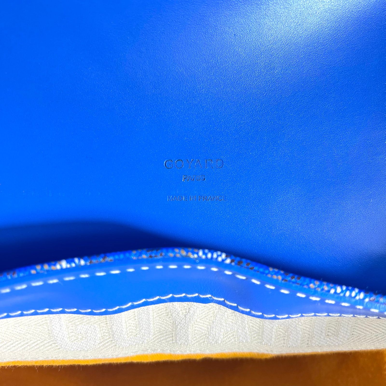 Goyard Goyard Grand Bleu MM Sky Blue Vintage Hand Painted Canvas Size ONE SIZE - 11 Thumbnail