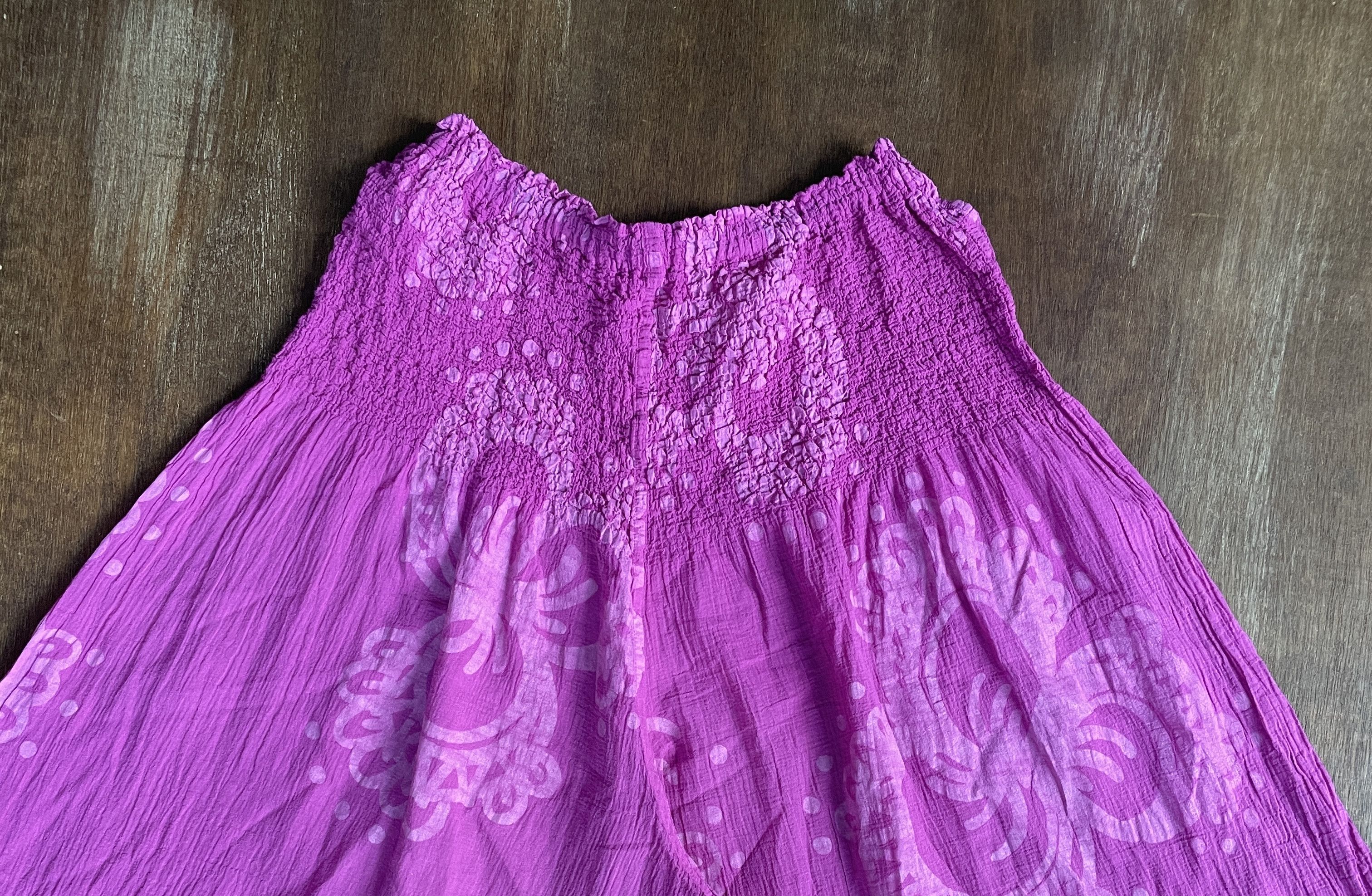 Issey Miyake ISSEY MIYAKE Me Pleats Please Pink Flower Wide Pants Size US 33 - 2 Thumbnail
