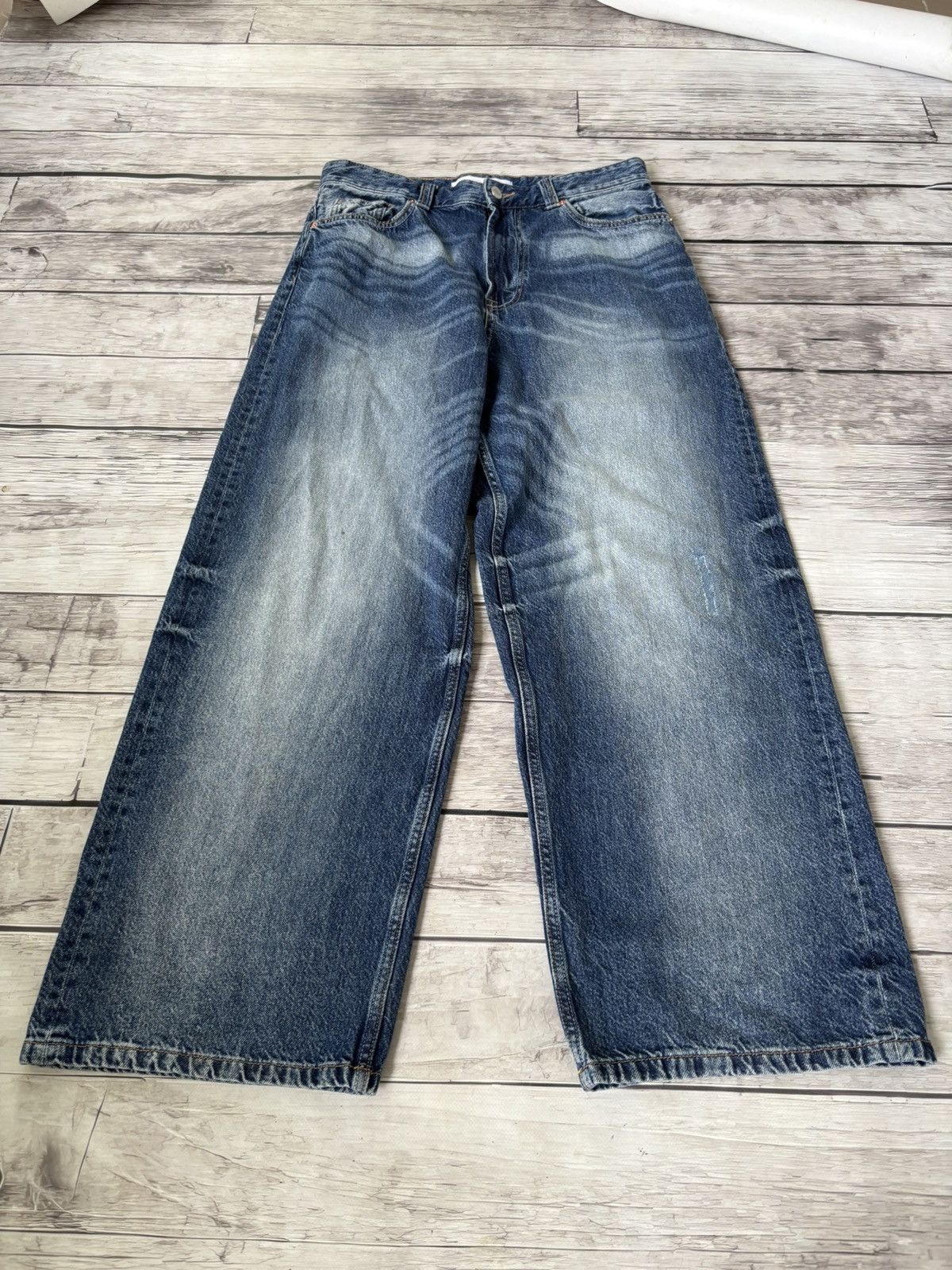 JNCO CRAZY Baggy Rap sk8 Jnco Style Washed Jeans y2k Size US 32 / EU 48 - 4 Thumbnail