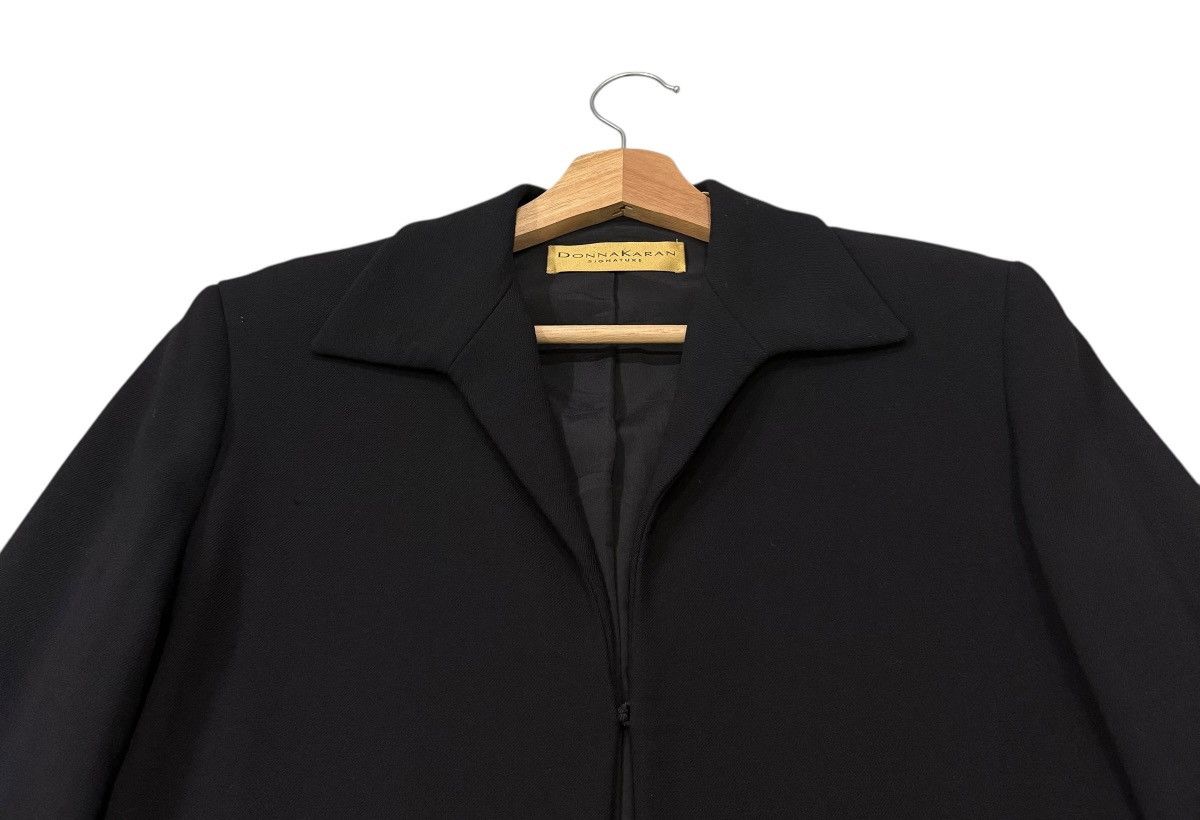 Vintage Donna Karan Signature Wool Rayon Hook Button Jacket
