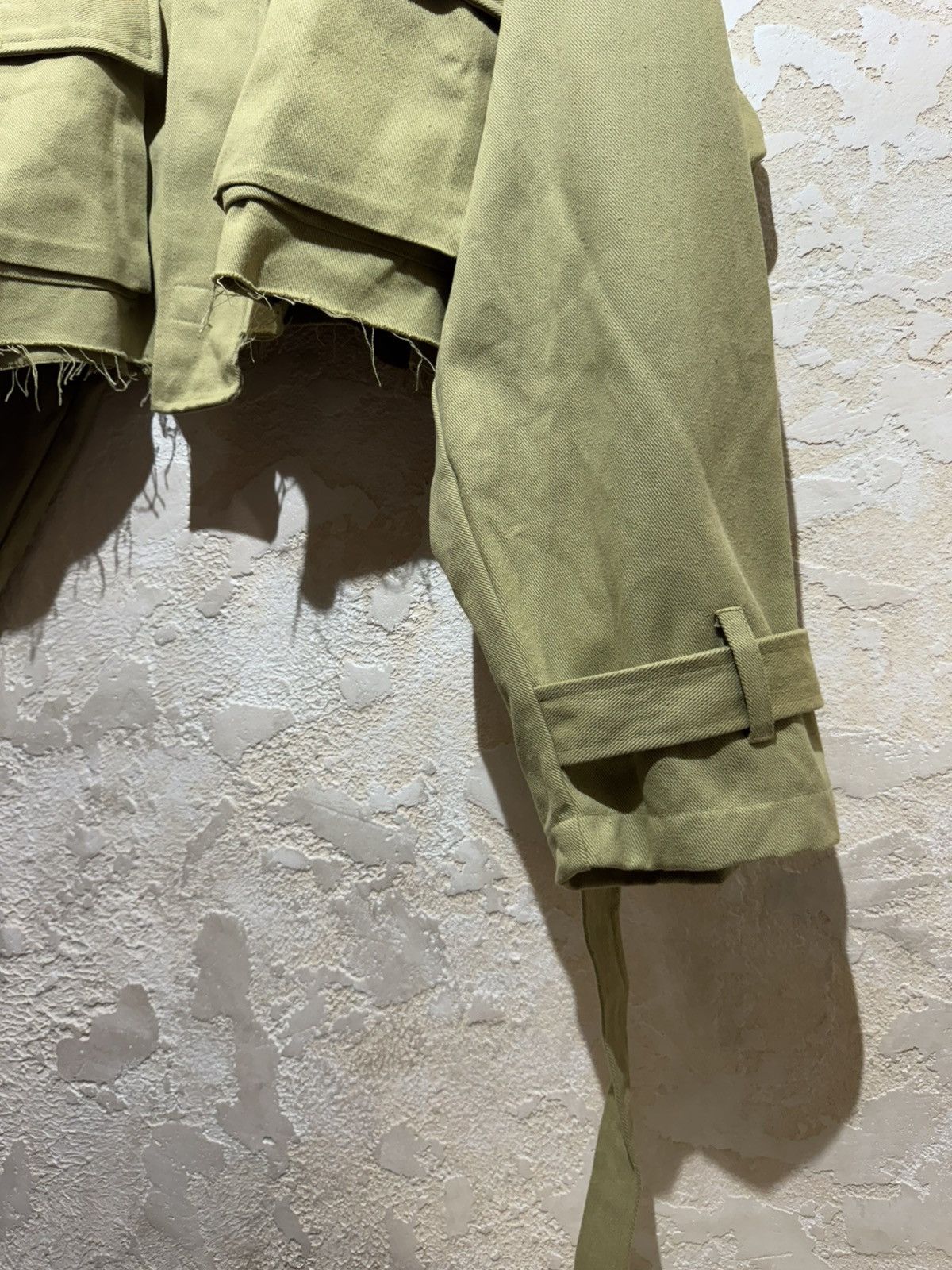 Designer MNML Distressed Cardigan M65 Jacket Olive Size L Size US L / EU 52-54 / 3 - 5 Thumbnail