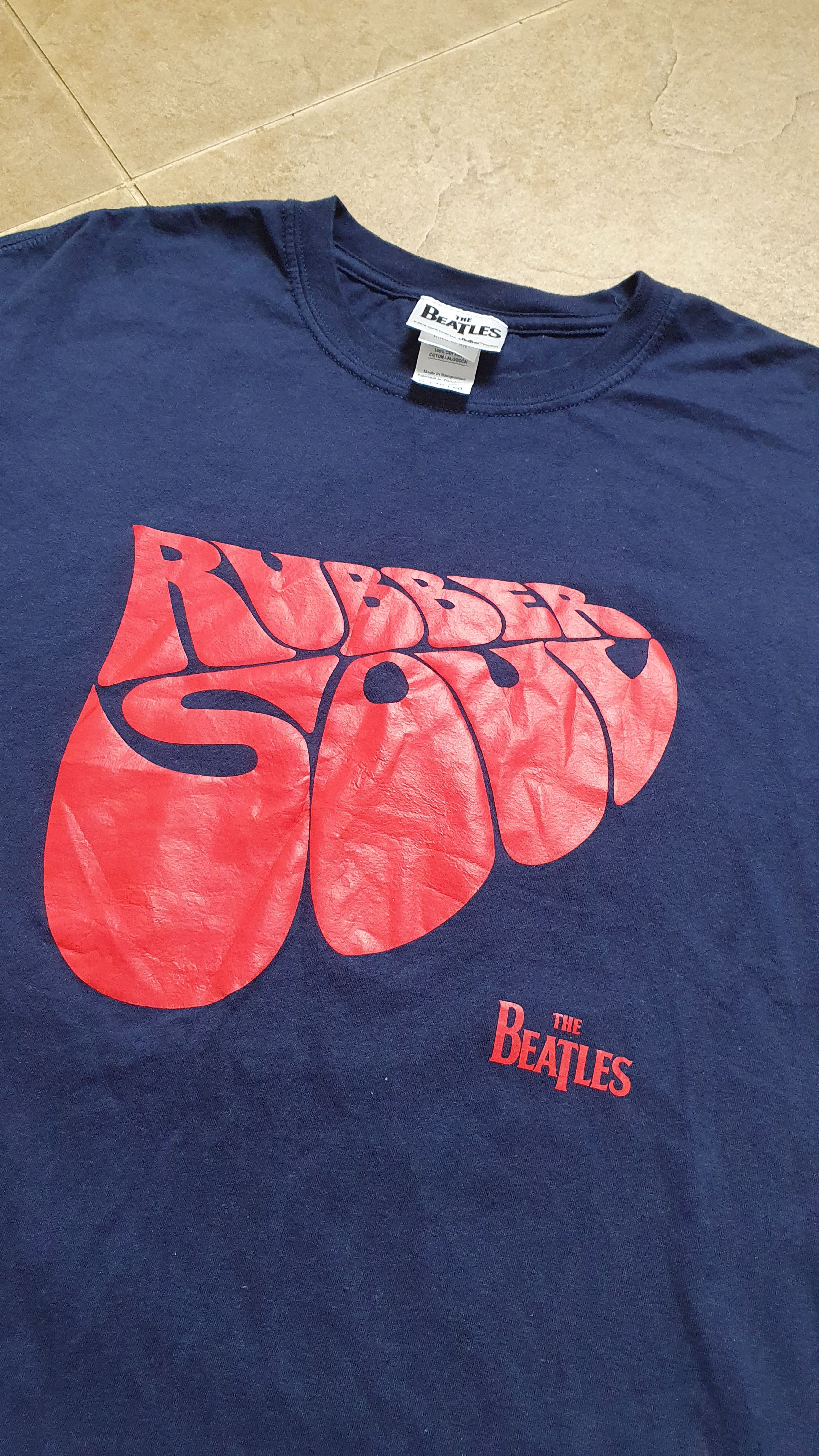 Gildan Vintage t-shirt Beatles Rock Logo 90s Y2K USA Style Band Tee Size US XL / EU 56 / 4 - 2 Thumbnail