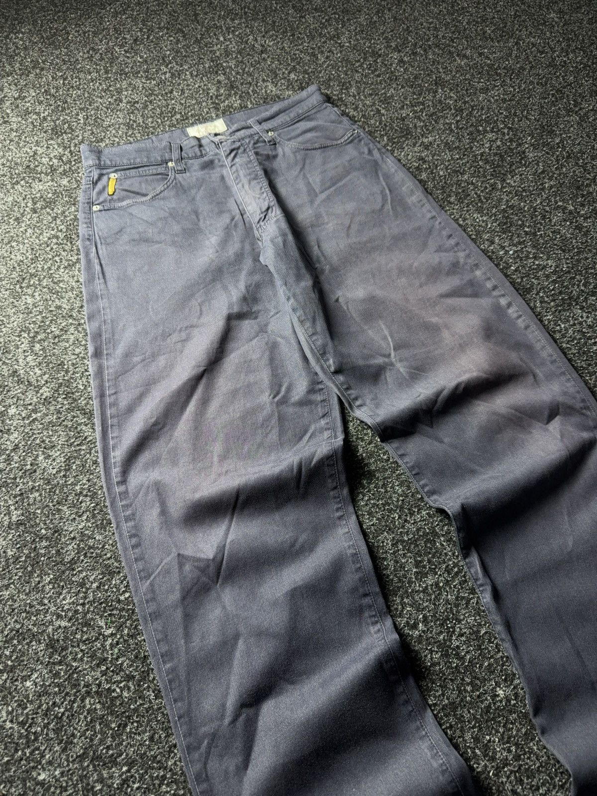 Armani 90s Armani Jeans Washed Faded Blue Straight Fit Denim Pants Size US 30 / EU 46 - 5 Thumbnail