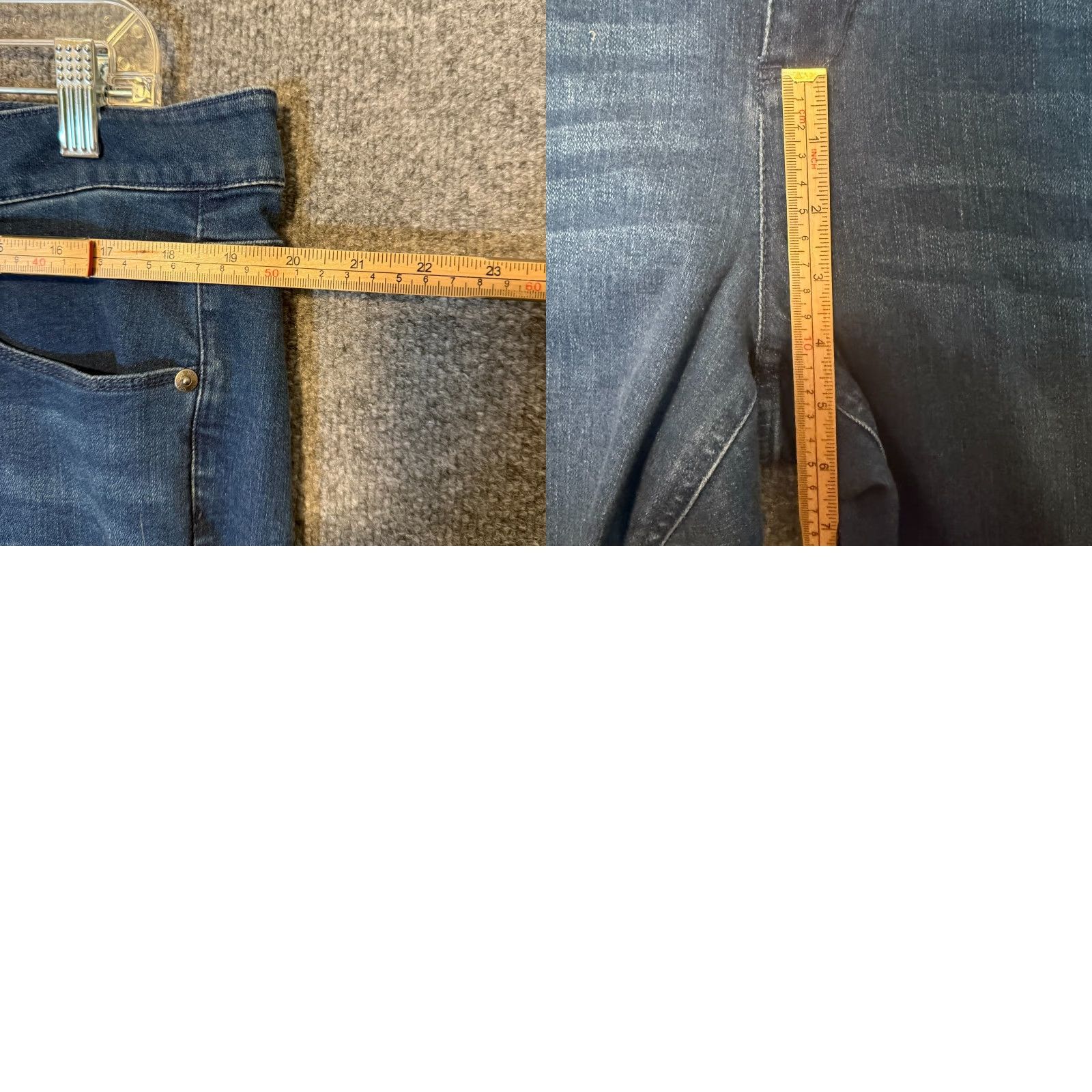 J. Jill VINTAGE J.Jill Jeans Womens 16 Blue Denim Authentic Fit Bootcut Fitted Rainstorm NEW Size 38" / US 16 / IT 52 - 9 Thumbnail