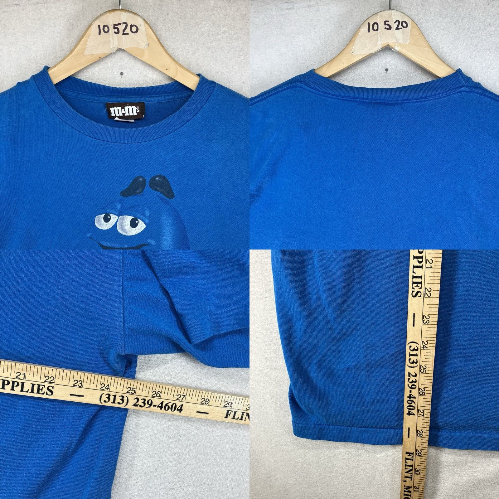 Vintage VINTAGE M&M'S Blue T Shirt XL 1997 Retro Graphic Single Stitch Mens Size US XL / EU 56 / 4 - 10 Thumbnail