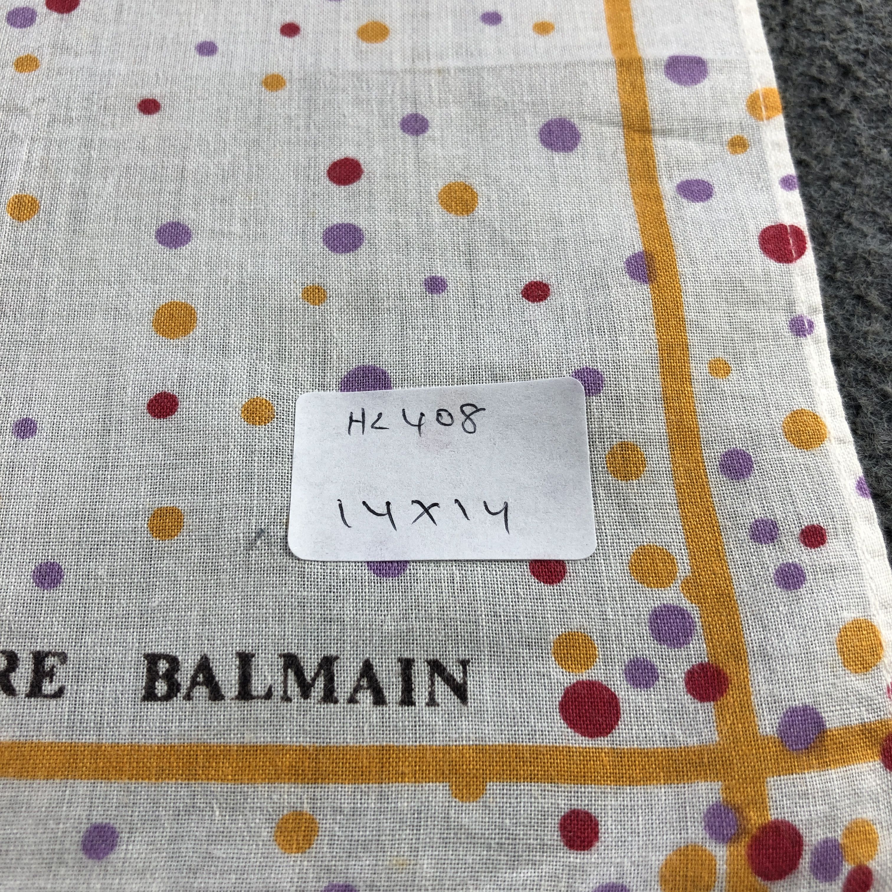 Pierre Balmain × Vintage Pierre Balmain Handkerchief Neckerchief Bandana H2408 Size ONE SIZE - 6 Thumbnail