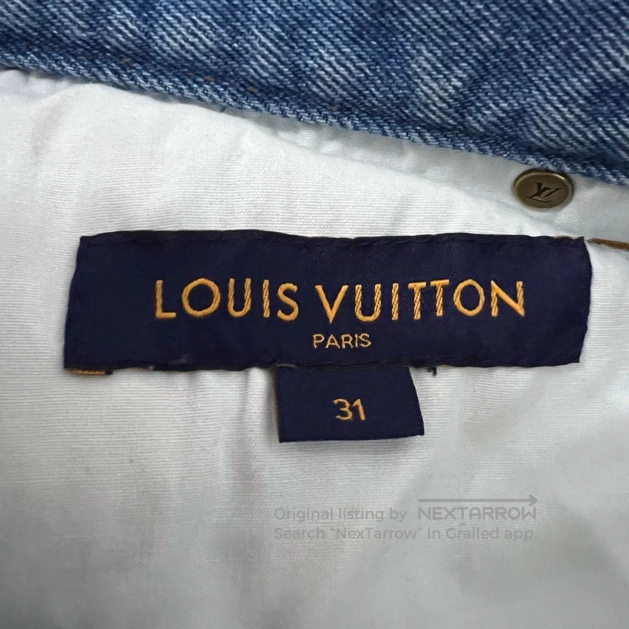 Louis Vuitton louis vuitton floral embroidered denim pants. Size 31" - 3 Thumbnail