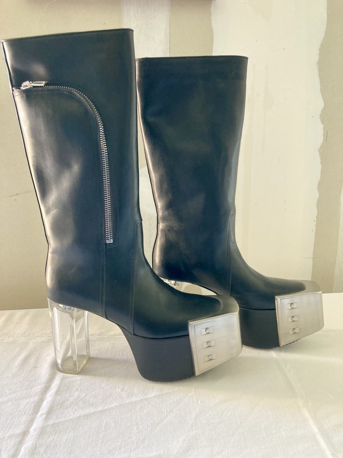 Rick Owens NEVER WORN / RIck Owens Black Bauhaus Platform Boots Size US 9 / EU 42 - 1 Thumbnail