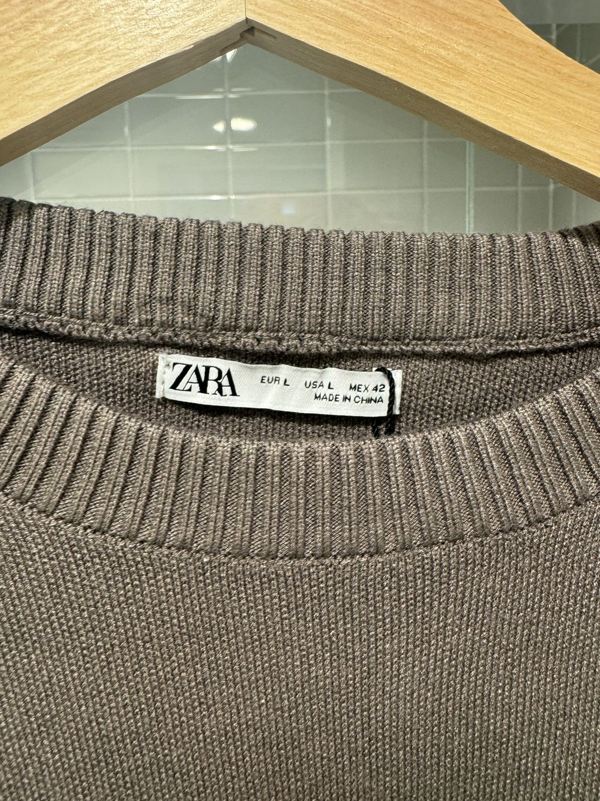 Zara Grey Zara Sweater Size US L / EU 52-54 / 3 - 3 Thumbnail