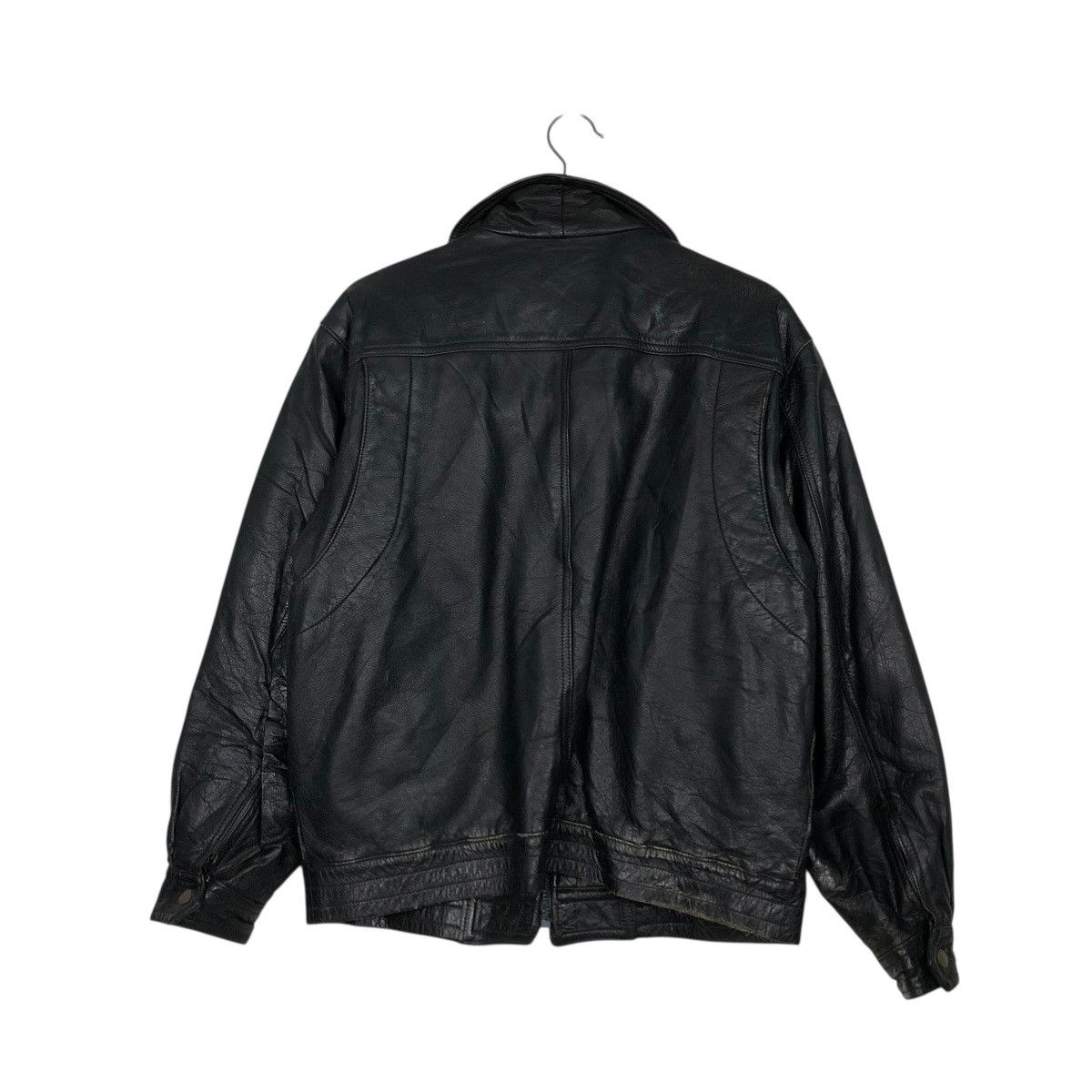 Japanese Brand 🔥VINTAGE BIKER LEATHER JACKET UNBRANDED ISSEY MIYAKE Size US M / EU 48-50 / 2 - 10 Thumbnail