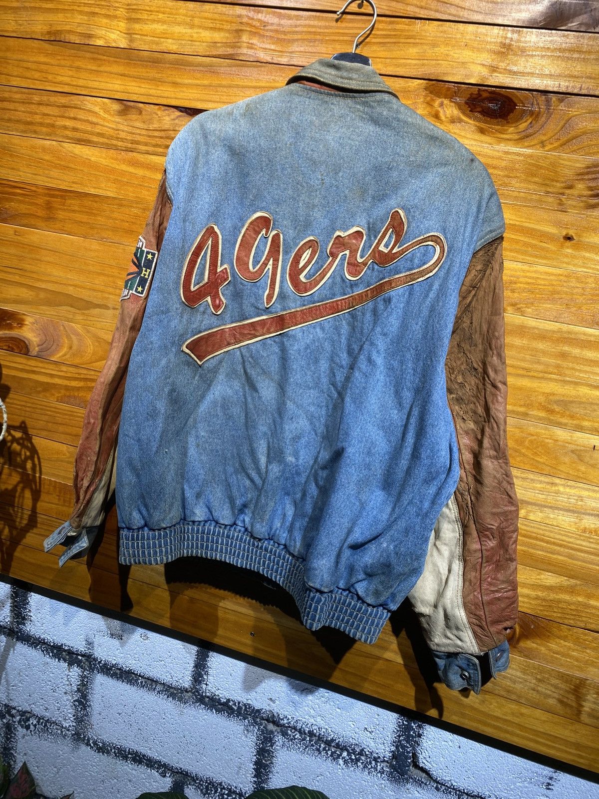 Jeff Hamilton Vintage 1990s Jeff Hamilton 49ers NFL Varsity Jacket – Men’s Size US L / EU 52-54 / 3 - 4 Thumbnail