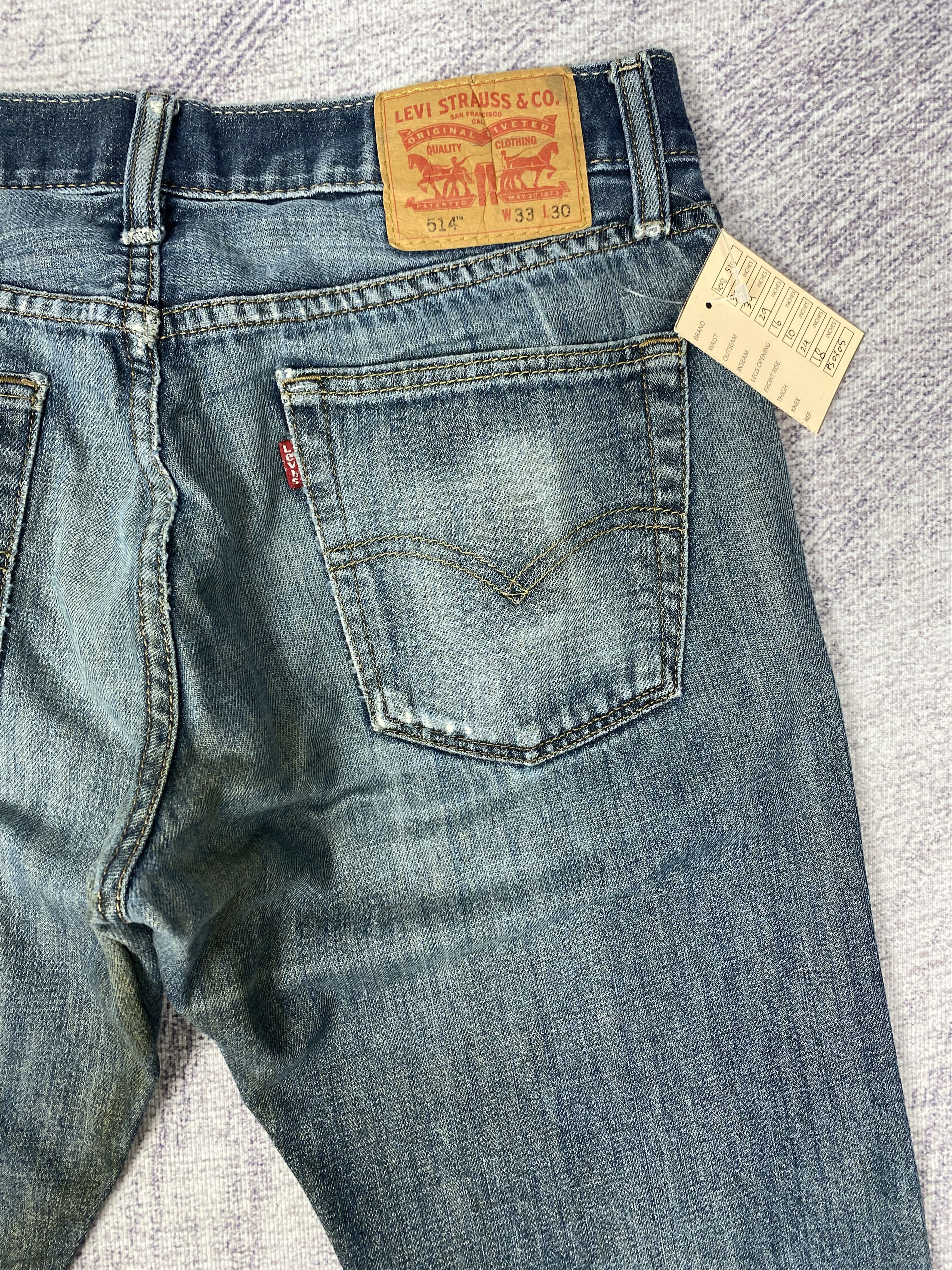 Levi's Vintage Levi's 514 Distressed Blue Denim Jeans PT0483 Size US 32 / EU 48 - 9 Thumbnail