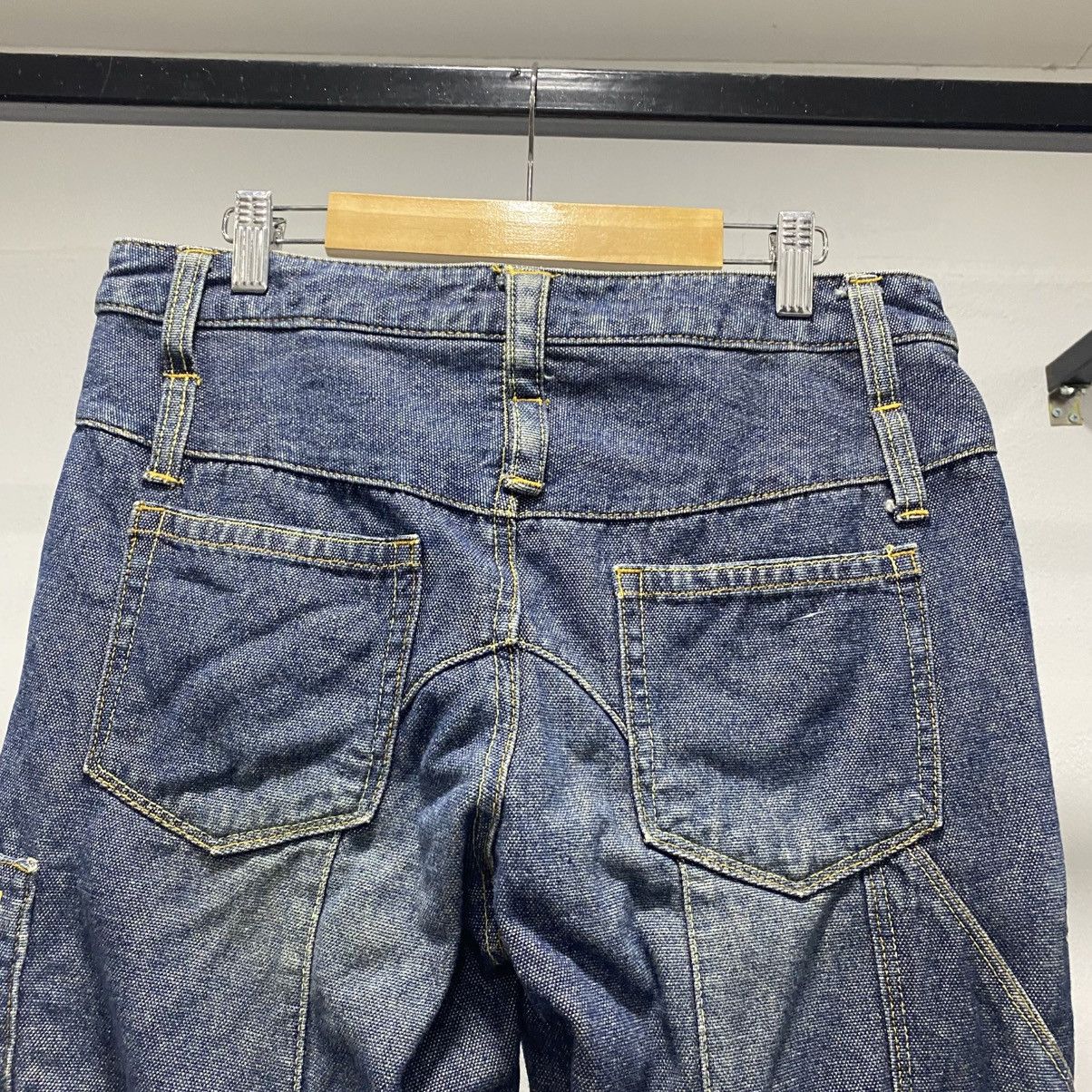 Vintage CRAZY☠️ Eastboy Fly Button Denim Cargo like Hysteric Mud Size US 33 - 7 Thumbnail