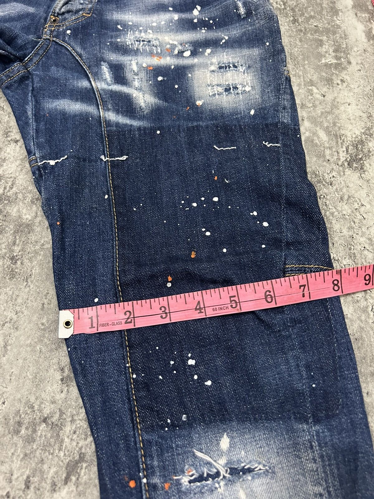 Designer × Dsquared2 Ds Quared 2 Paint Acid Wash Distressed Jeans Size US 29 - 22 Thumbnail