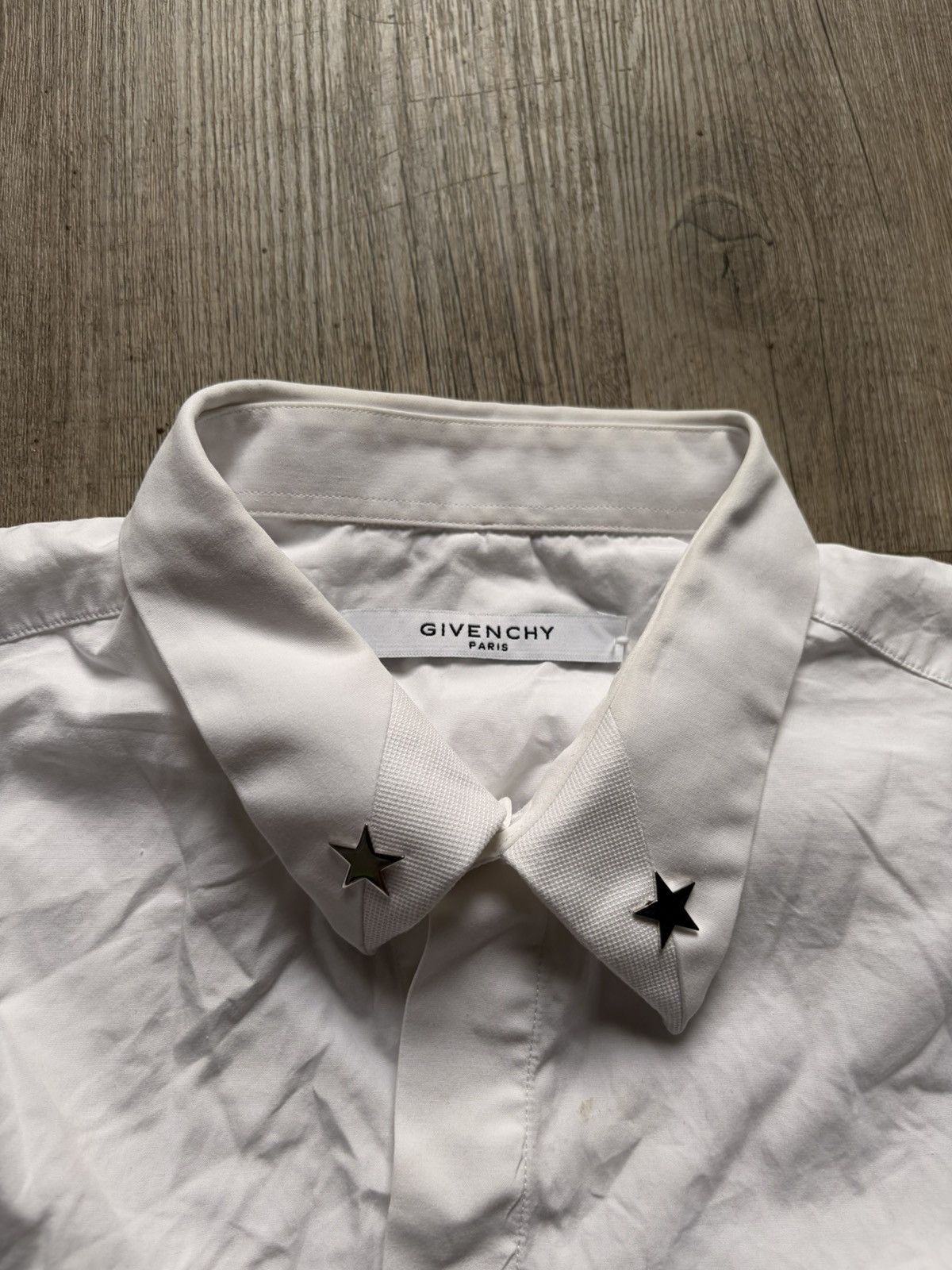 Givenchy SS16 Givenchy Star Studded Collar Long Sleeve Shirt Size 41 Size US L / EU 52-54 / 3 - 3 Thumbnail