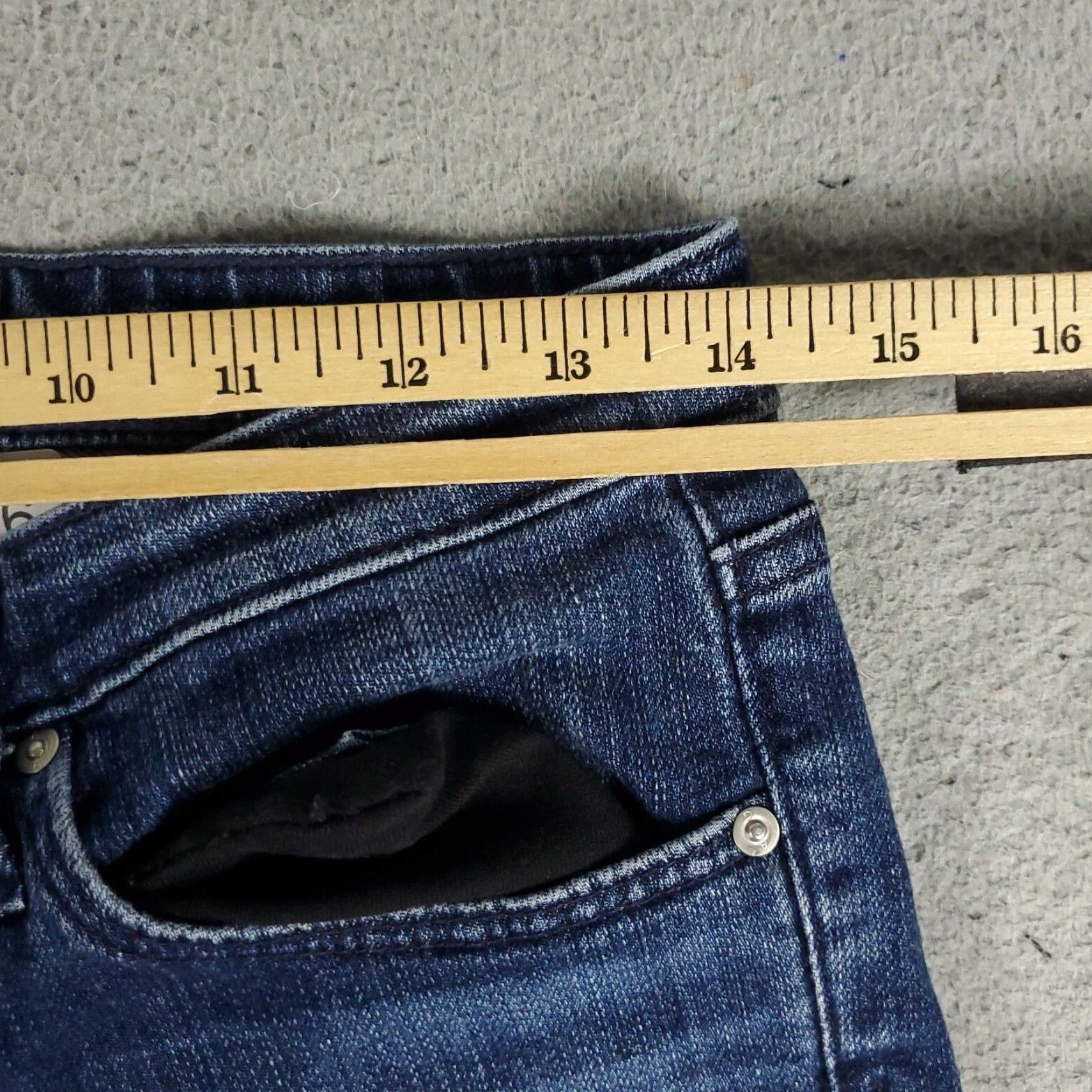 Vintage VINTAGE AG Adriano Goldschmied Womens Jeans 27x27 Denim Slim Skinny Low Rise Blue 90s Girls Size 27" / US 4 / IT 40 - 3 Thumbnail