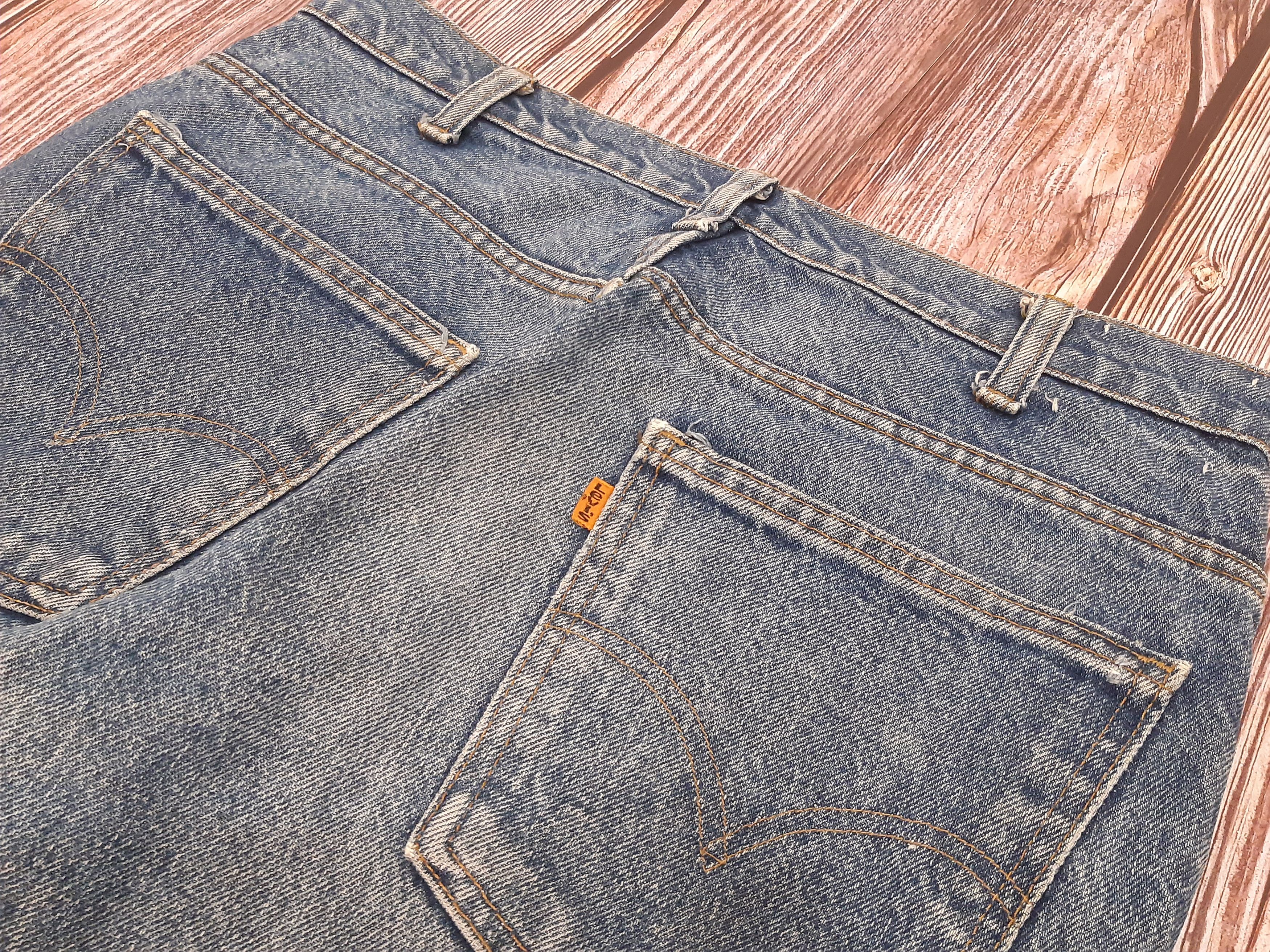 Levi's Levis 684 Jeans Flare Bell Bottom Orange Tab Vintage #4 Size US 31 - 13 Thumbnail