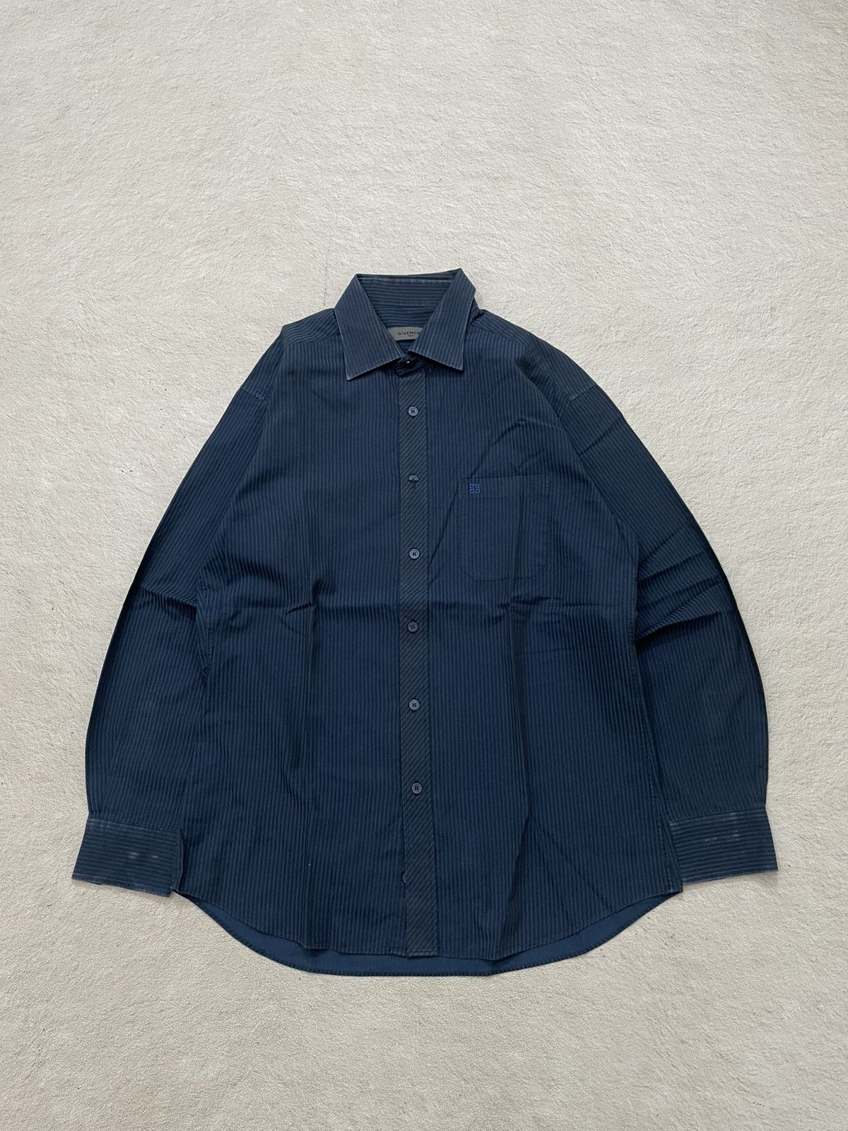 Givenchy Givenchy Archival Stripped Long Shirt Embroidered Y2K Ifsix Size US L / EU 52-54 / 3 - 1 Thumbnail
