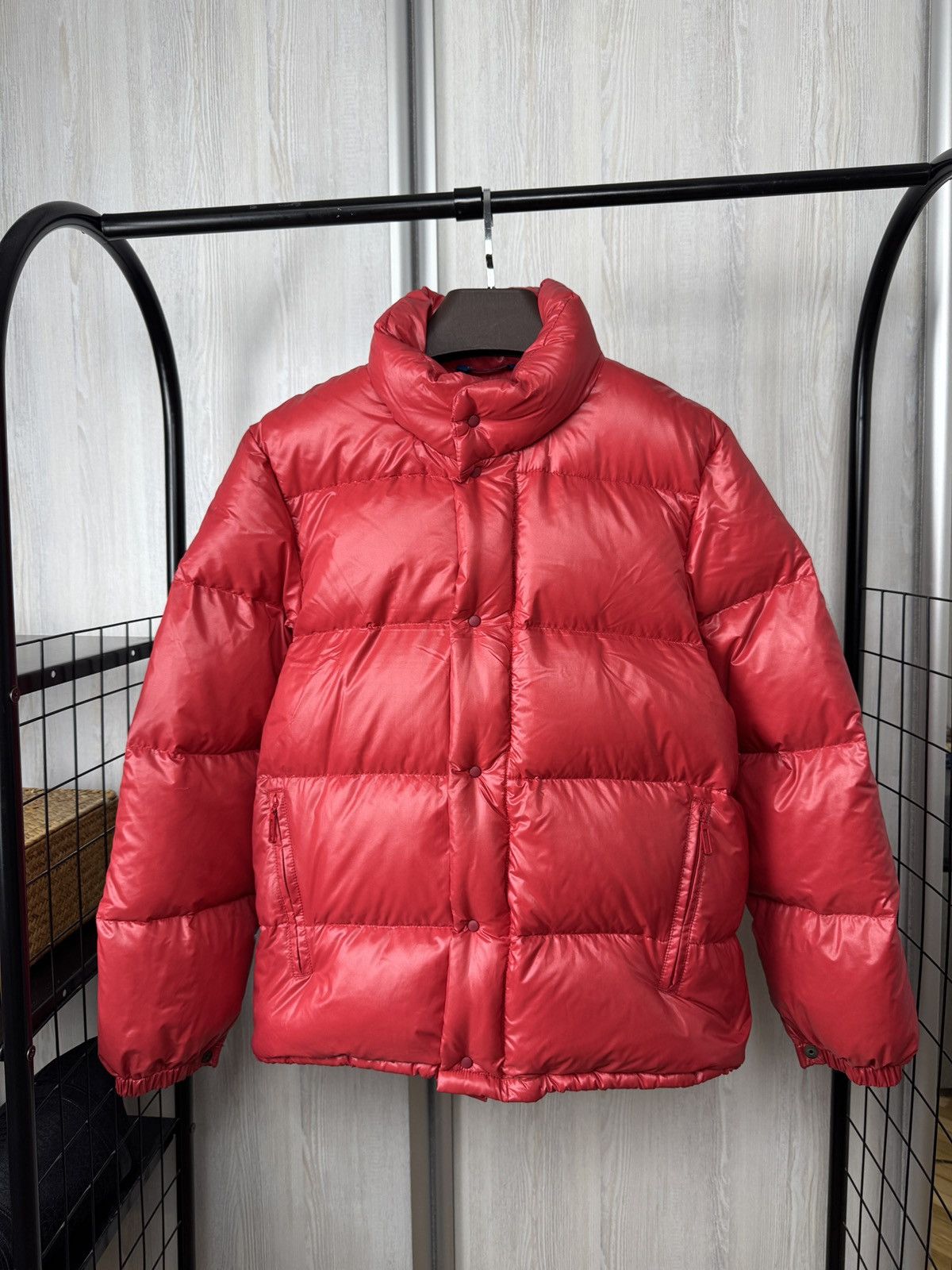 Moncler VTG Moncler Grenoble Red Puffer Down Jacket Rare 90s Snap Size US M / EU 48-50 / 2 - 1 Thumbnail