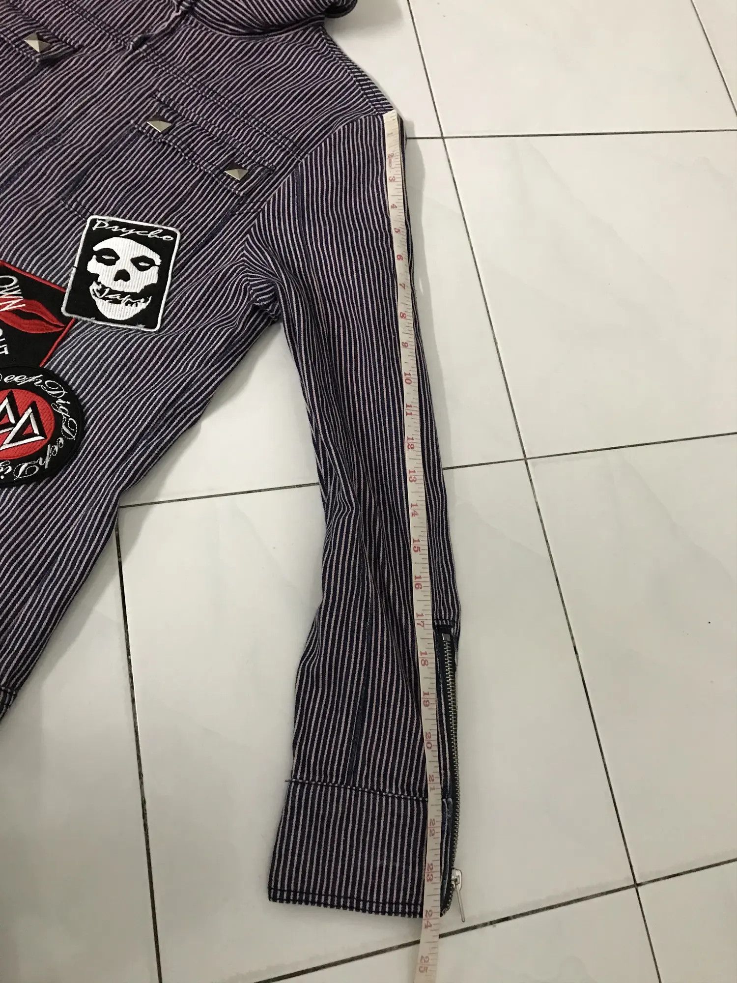 Vintage Punkers Rock Hickory Stripes Overall Denim Size US 36 / EU 52 - 13 Thumbnail