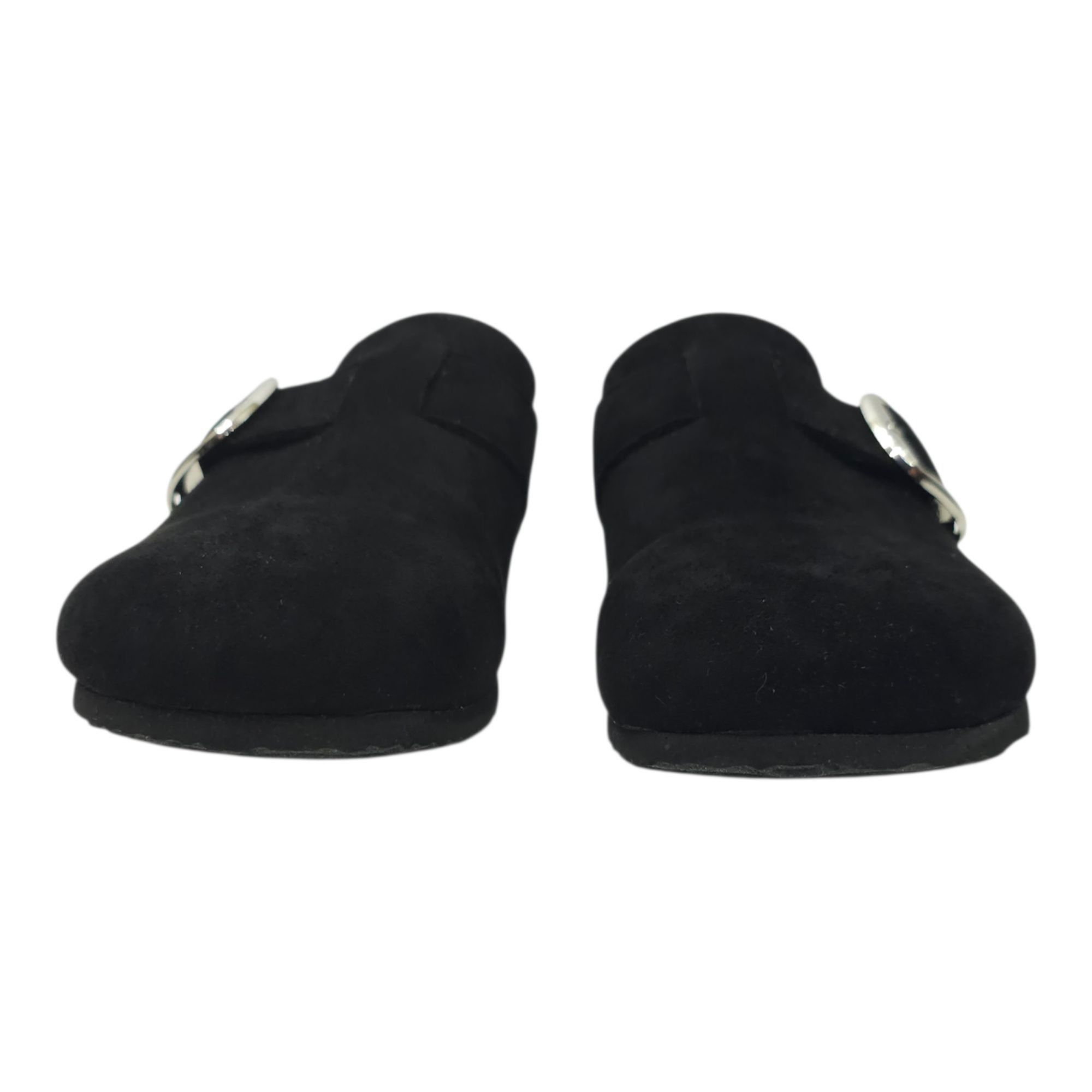 Other Madden Girl Prim Clog Faux Suede Adjustable Buckle 8 Black Size US 8 / IT 38 - 3 Thumbnail