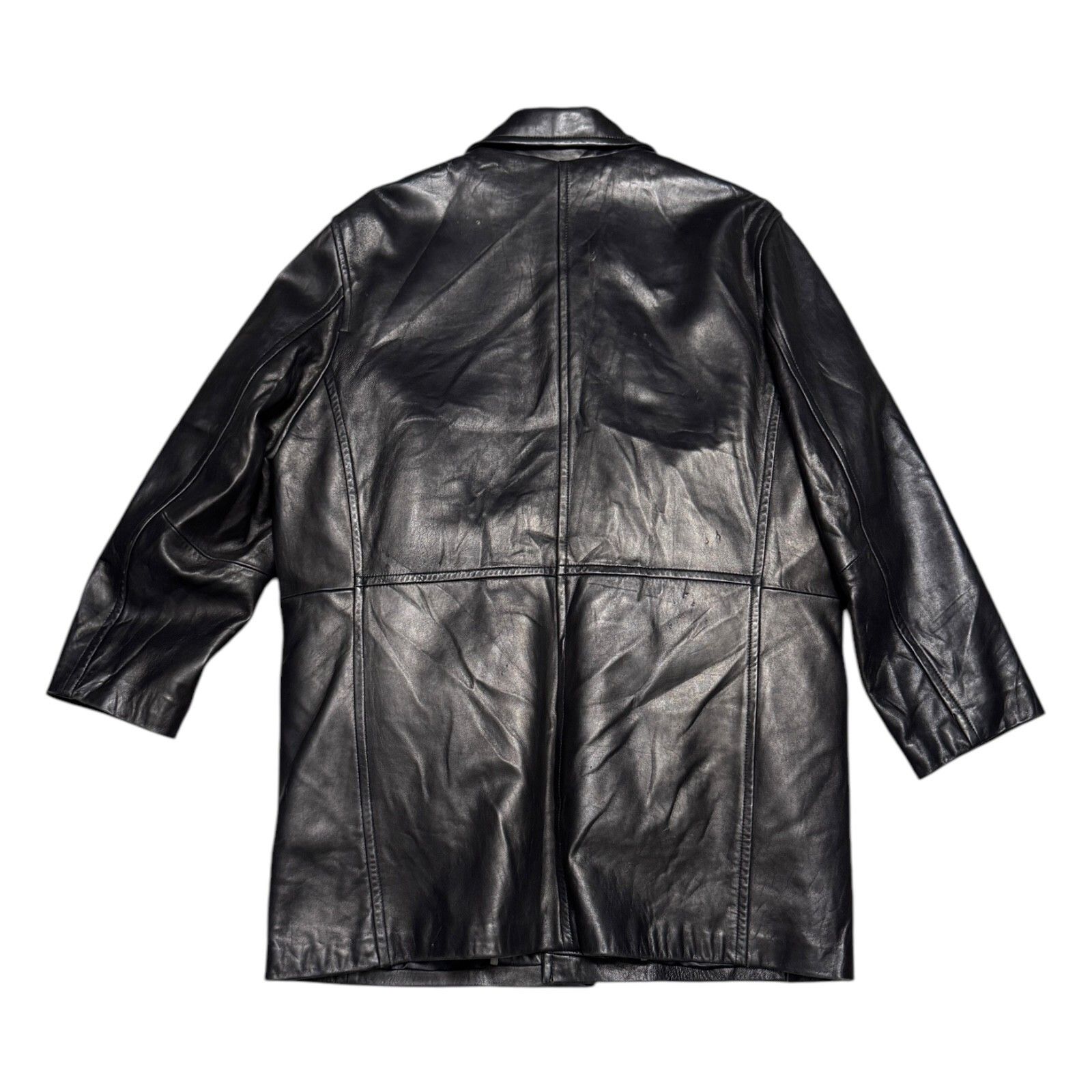 Leather BERNARDO GENUINE LEATHER Designer Winter Coat Jacket Large Size US L / EU 52-54 / 3 - 8 Thumbnail