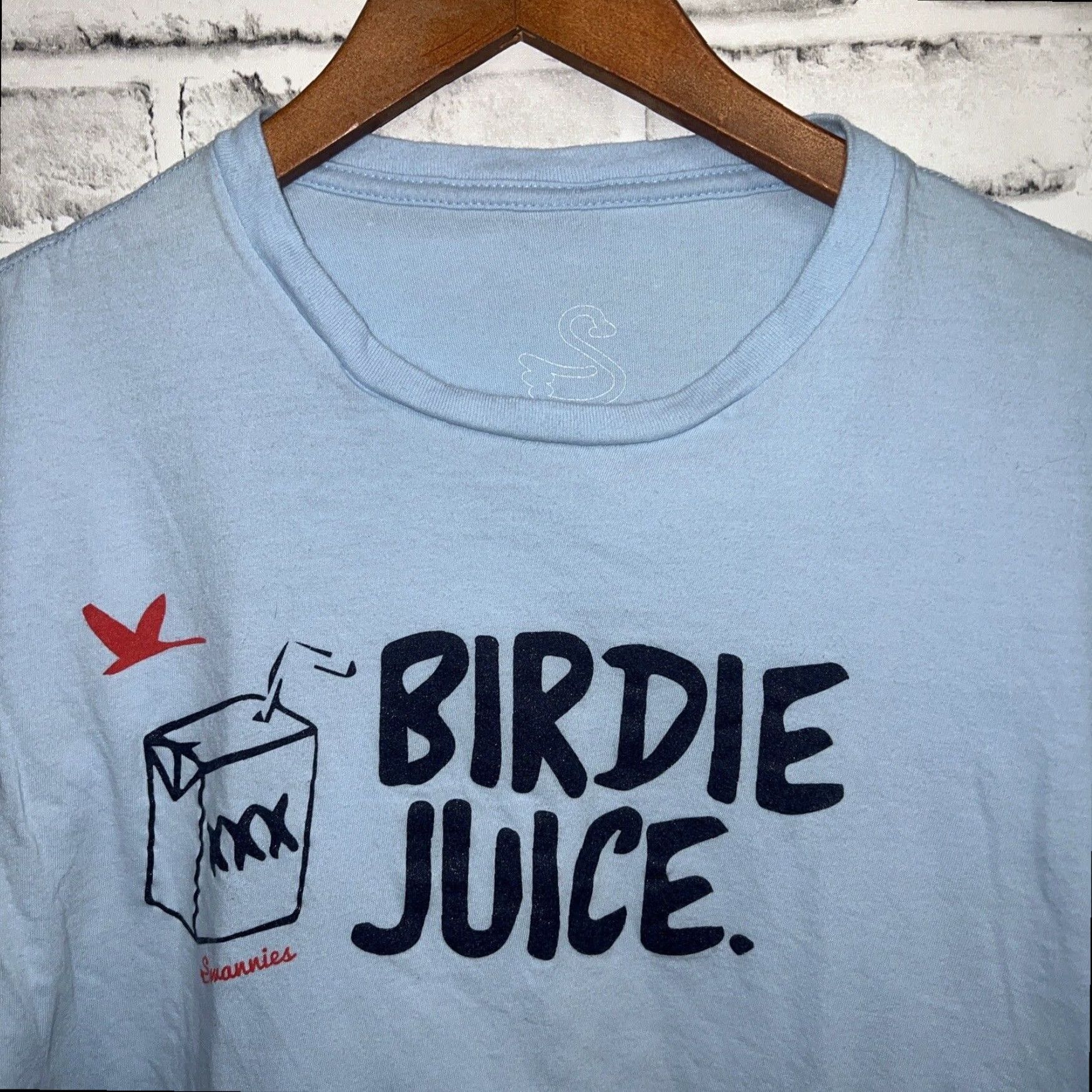 Vintage Swannies Birdie Juice Blue Golf T-Shirt Mens Large Size US L / EU 52-54 / 3 - 2 Thumbnail