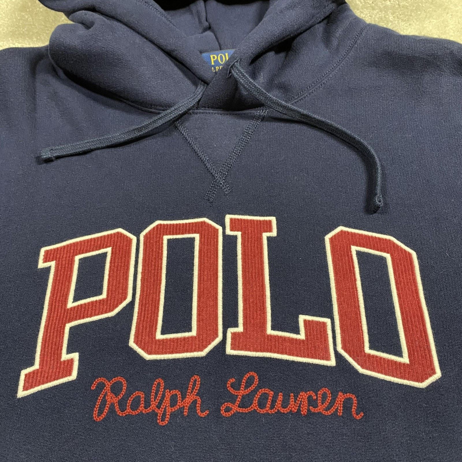 Polo Ralph Lauren Polo Ralph Lauren Hoodie 2XL Blue Pullover Spellout Logo Size US XXL / EU 58 / 5 - 3 Thumbnail