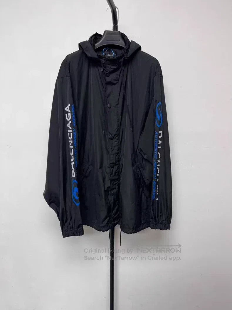 Balenciaga Balenciaga Brand Logo Printed Collar Button Long Sleeve Ja Size US XXS / EU 40 - 2 Thumbnail