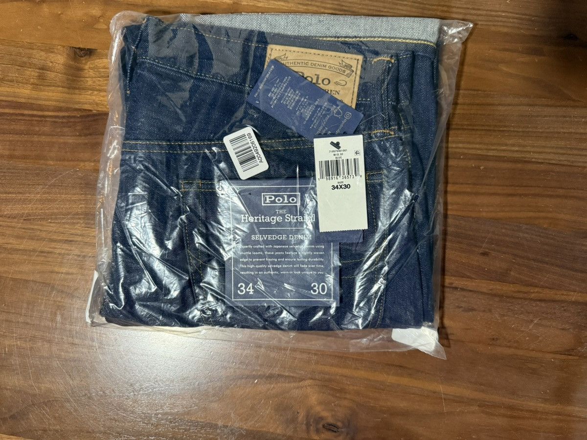 Polo Ralph Lauren Polo Ralph Lauren Heritage Straight Selvedge Jeans 34x30 Size US 34 / EU 50 - 8 Thumbnail