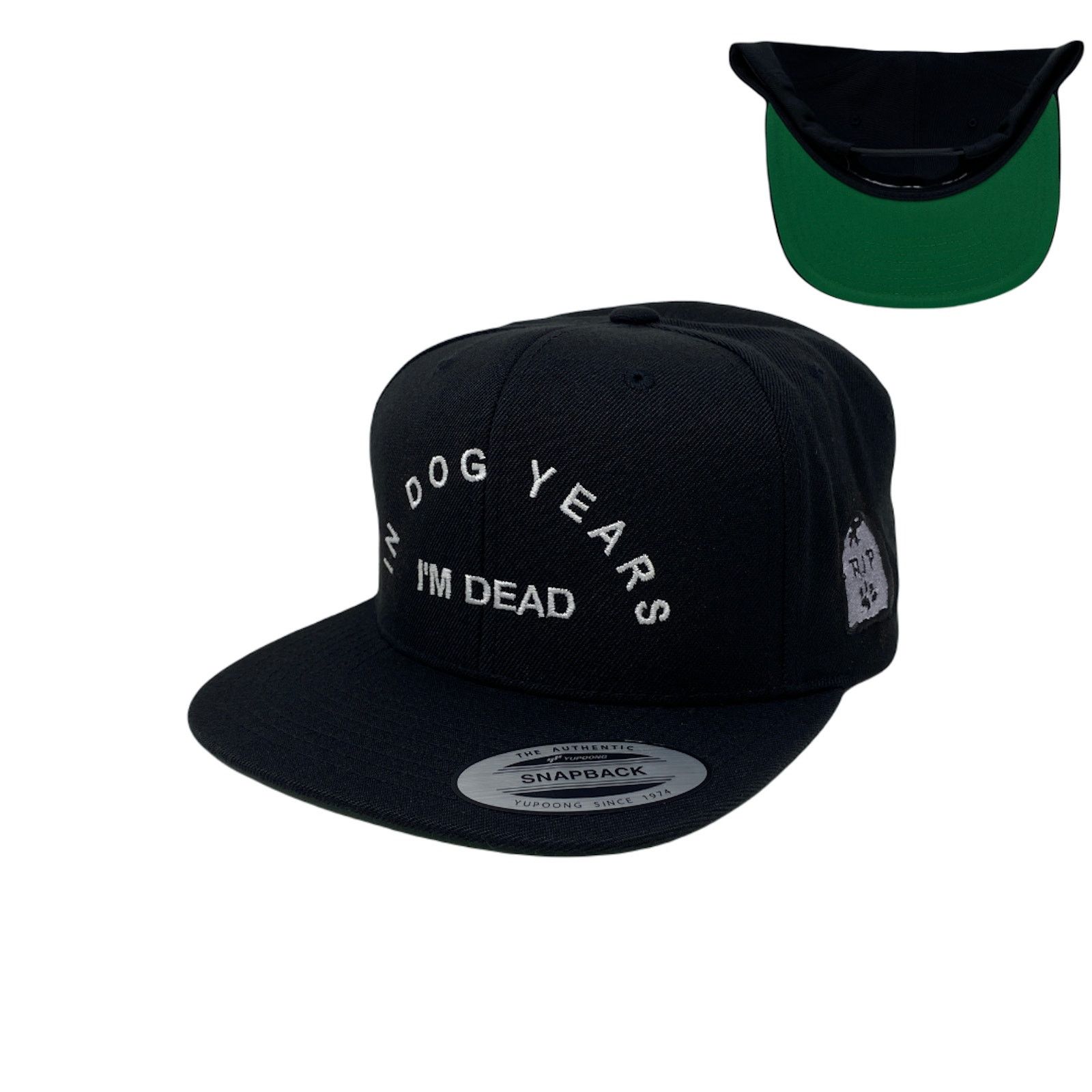 Other In Dog Years I’m Dead RIP Snapback Hat Size ONE SIZE - 1 Thumbnail
