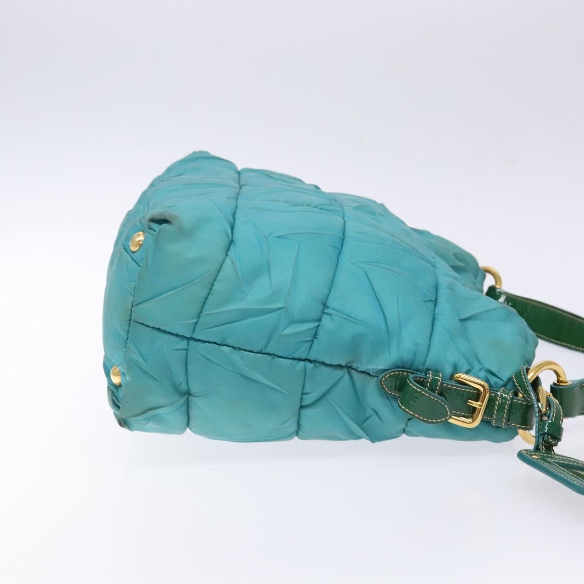 Prada PRADA Shoulder Bag Nylon Blue Gold Size ONE SIZE - 4 Thumbnail