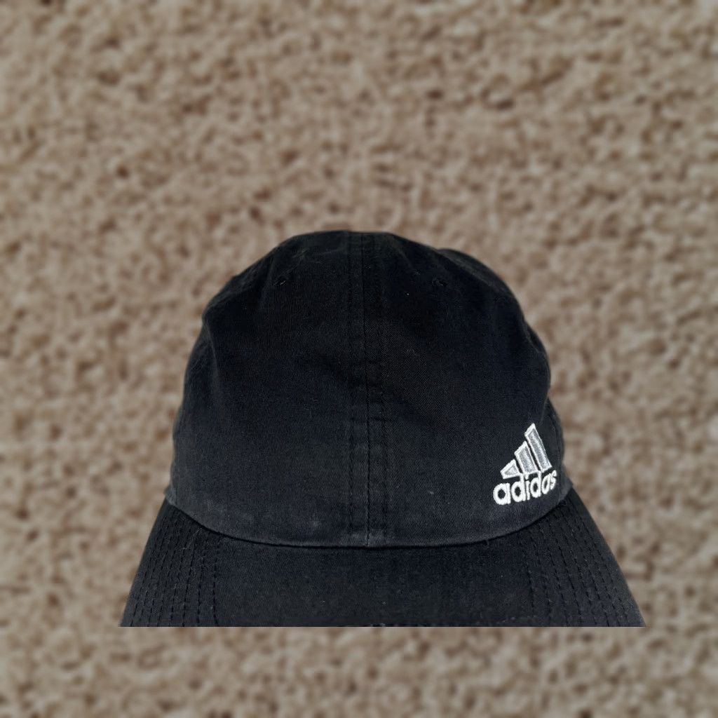 Adidas Adidas Hat Cap Strap Back Adult One Size Black Cotton Climalite Golf Golfer Hat/Cap Men Baseball Cap Outdoor Sports Adjustable, Lightweight Men 90s? Size ONE SIZE - 1 Thumbnail