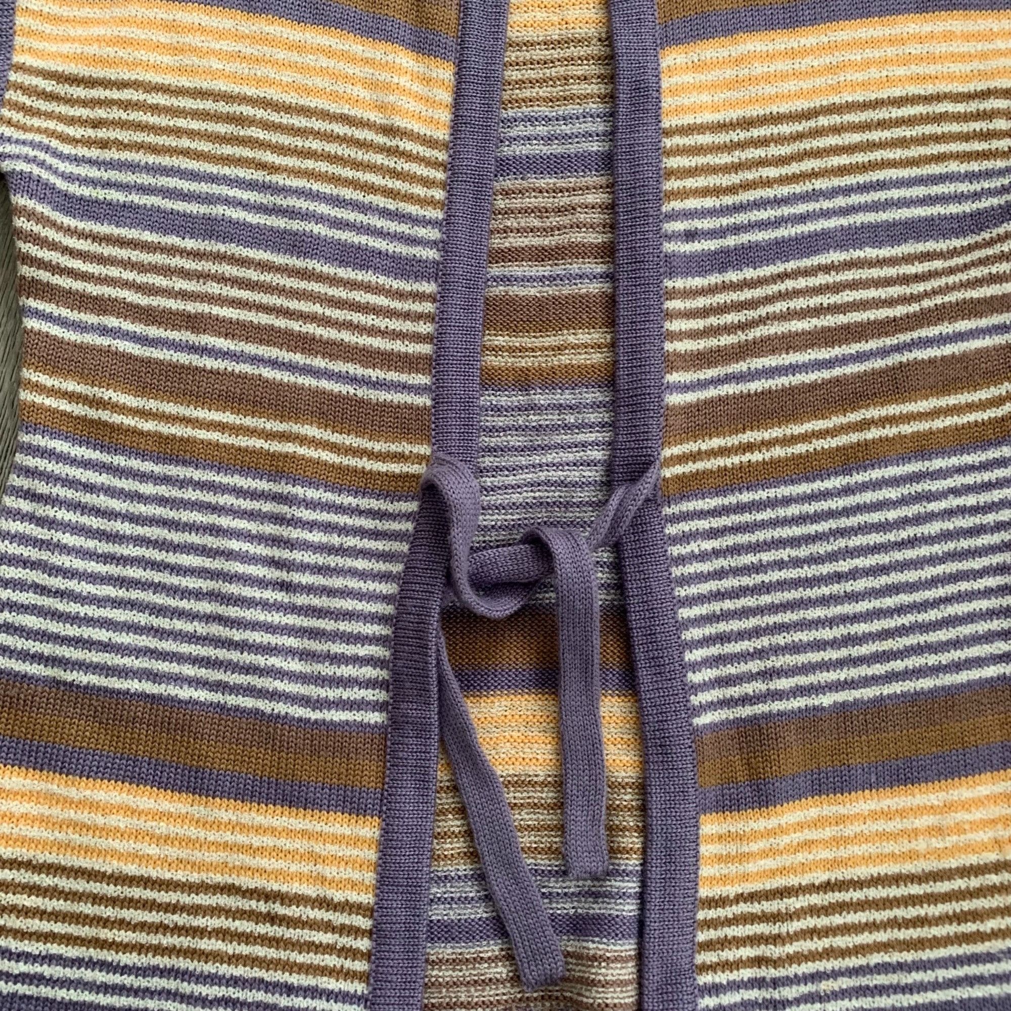 Vintage Vintage Beldoch Popper Wool Boho Striped Sleeveless Sweater Size L / US 10 / IT 46 - 5 Thumbnail