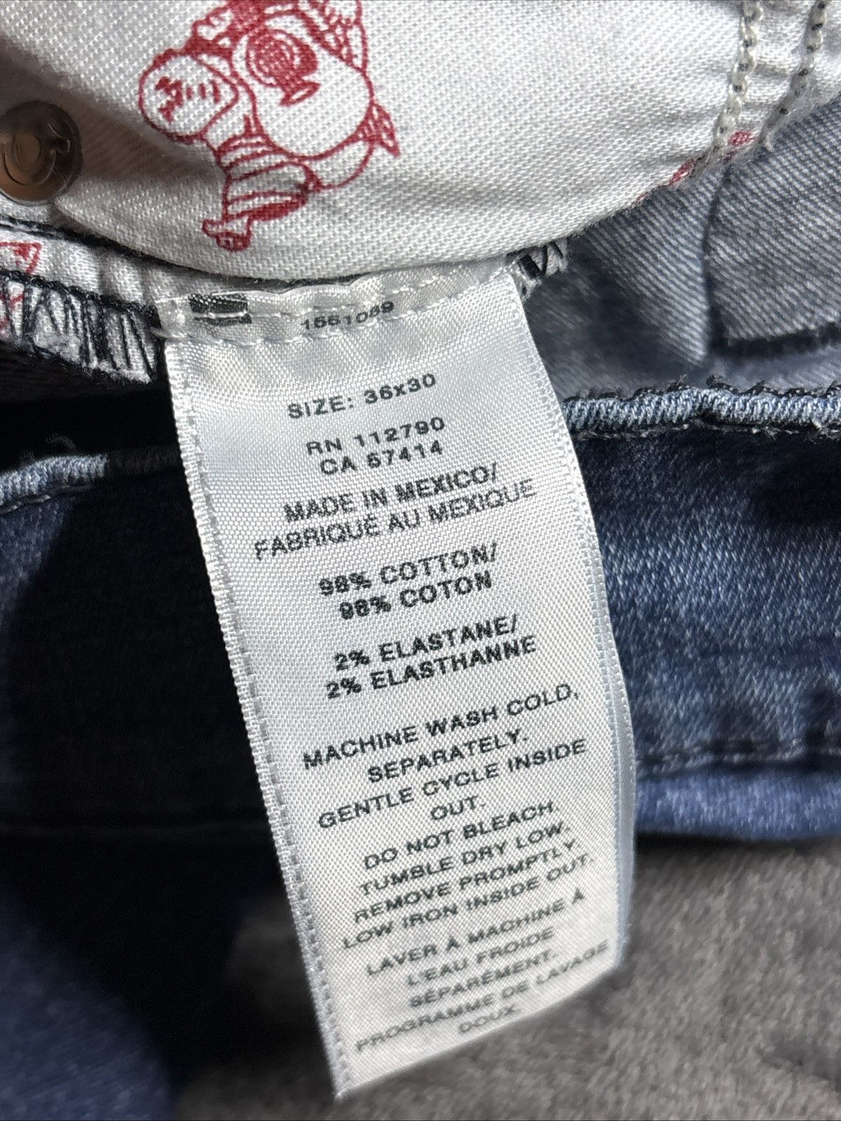 True Religion True Religion Ricky Relaxed Straight Jeans Sz 36 Real 37x30 Size US 37 - 9 Thumbnail