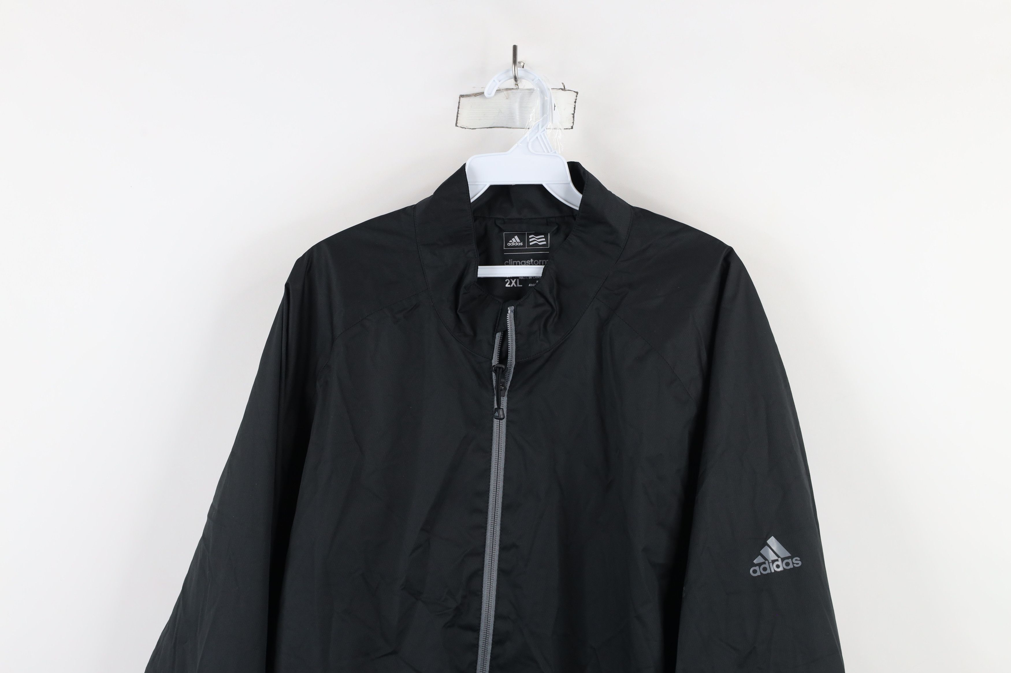 Adidas × Vintage Adidas Climastorm Spell Out Golfing Full Zip Rain Jacket Size US XXL / EU 58 / 5 - 2 Thumbnail