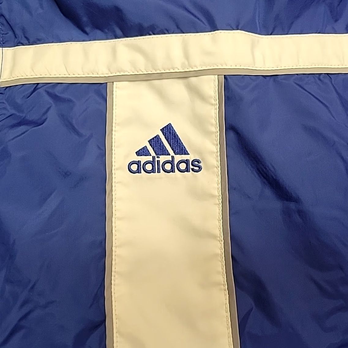 Adidas VINTAGE Adidas Jacket Mens XL Blue White Windbreaker Full Zip Track Y2K Retro Size US XL / EU 56 / 4 - 7 Thumbnail