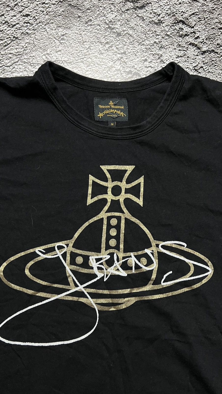 Vivienne Westwood Vivienne Westwood x Anglomania big logo orb print T shirt Size US M / EU 48-50 / 2 - 3 Thumbnail